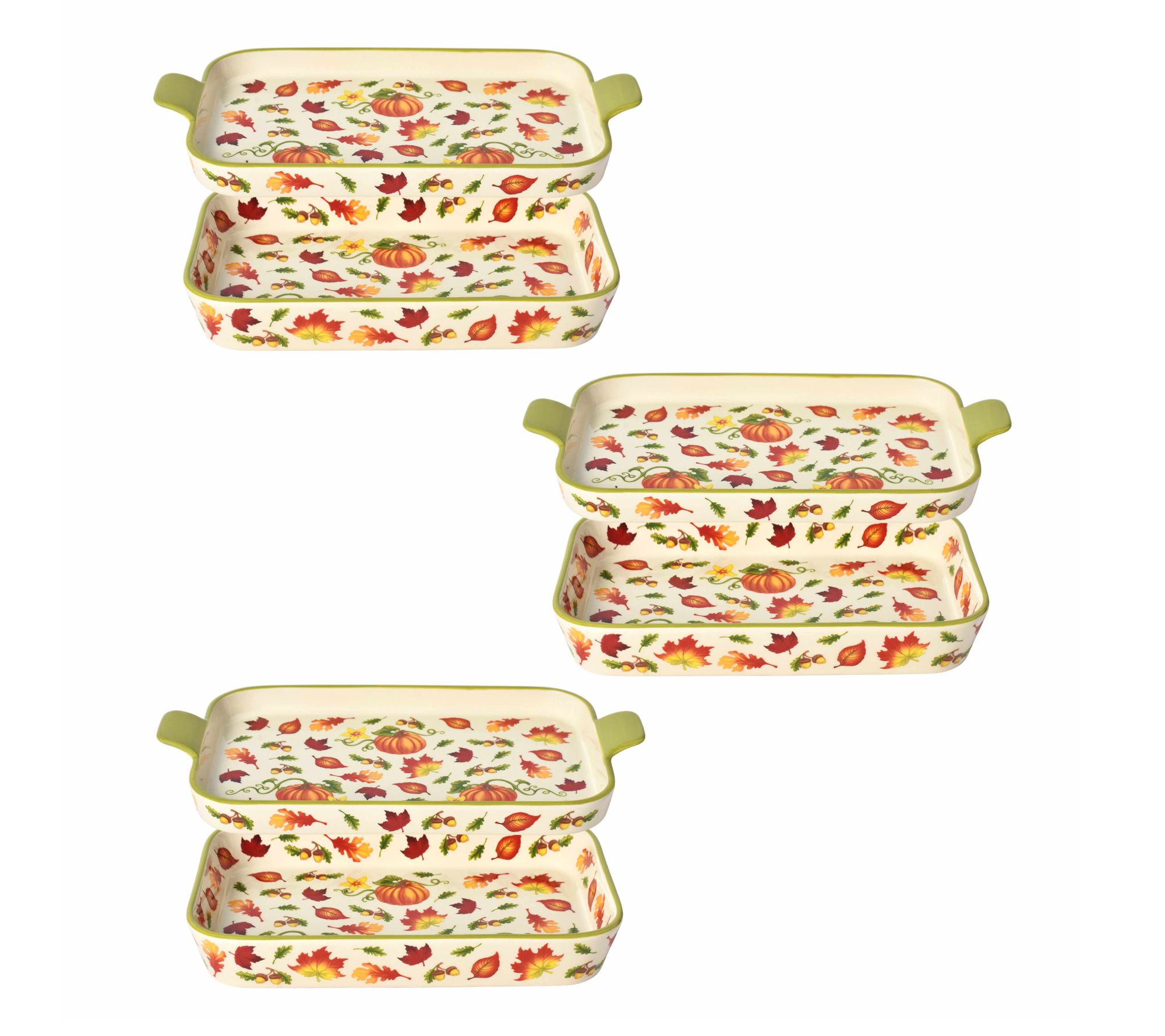 "As Is" Temp-tations Seasonal Set/3 Micro Bakers with Lid-its