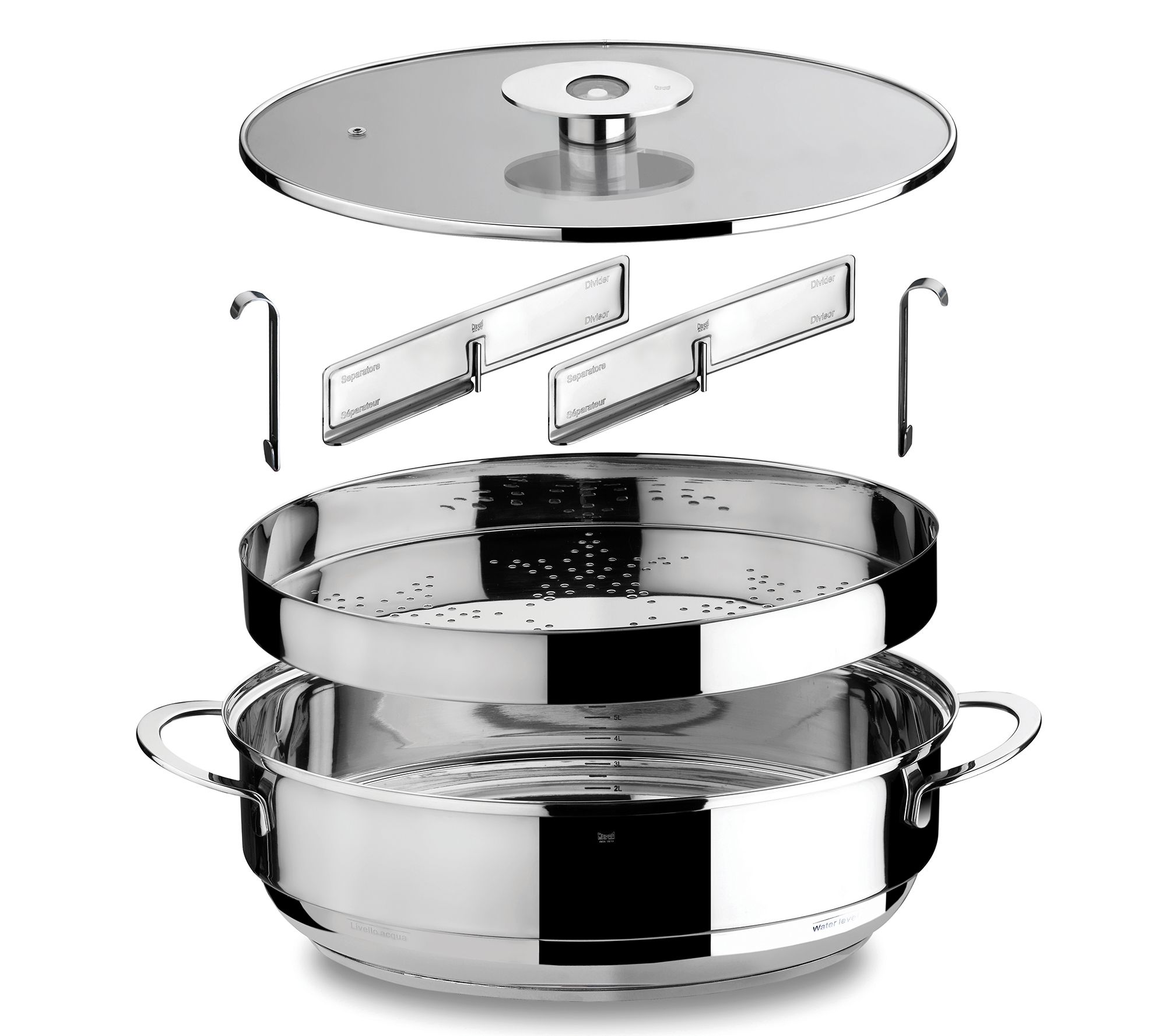 Mepra Oval Deep Casserole with Lid and Grill Stainless Steel & Reviews