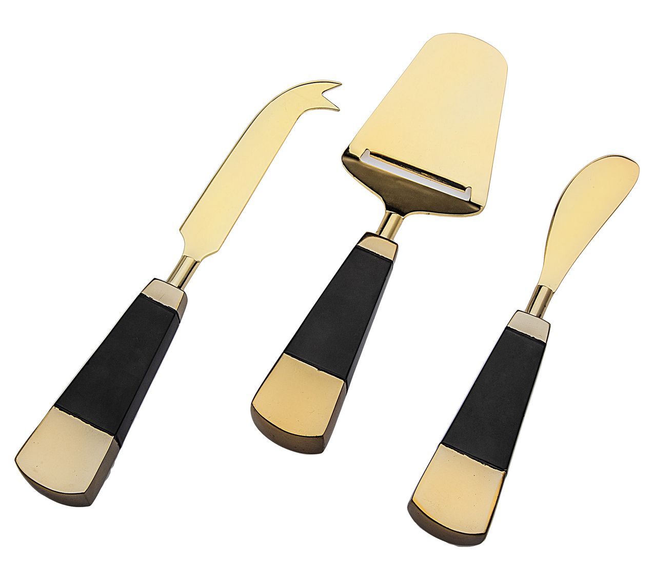 Godinger Set of 3 Nero D'oro Cheese Tools