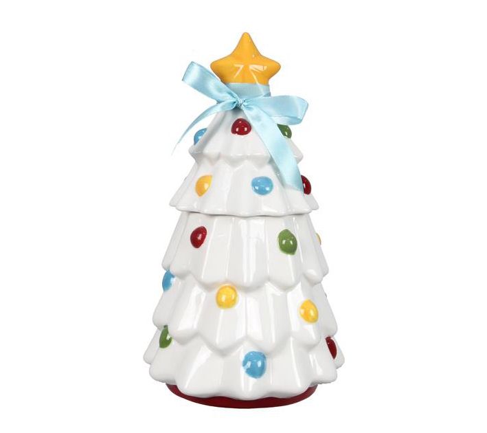 Young's Ceramic Colorful Christmas Tree Cookiear
