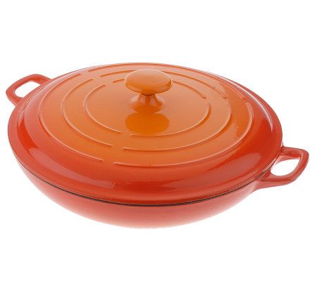 Technique Enameled Cast Iron 12 Everyday Pan with Lid 