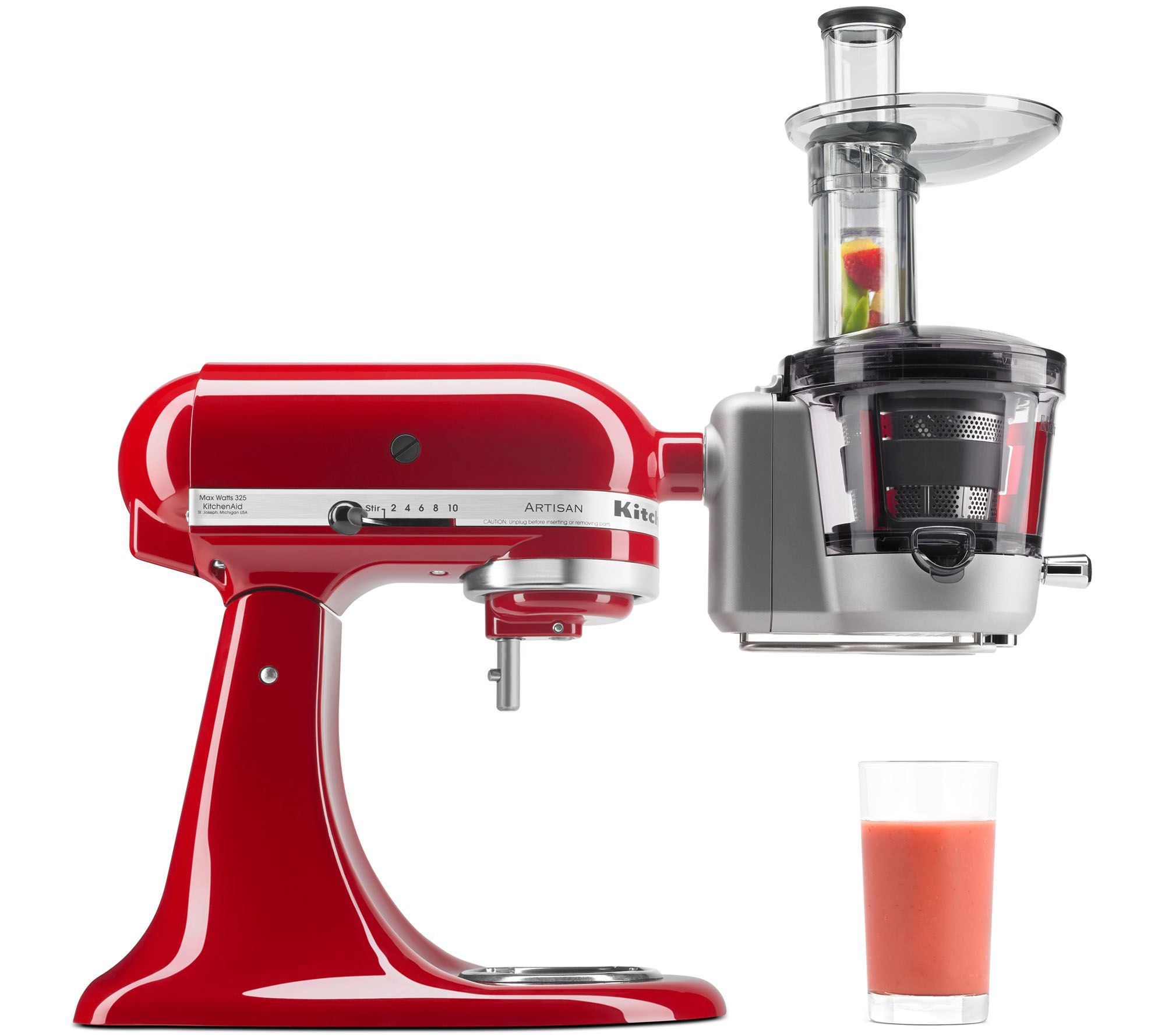 KitchenAid Slow Juicer and Sauce Stand Mixer Attachment on QVC 