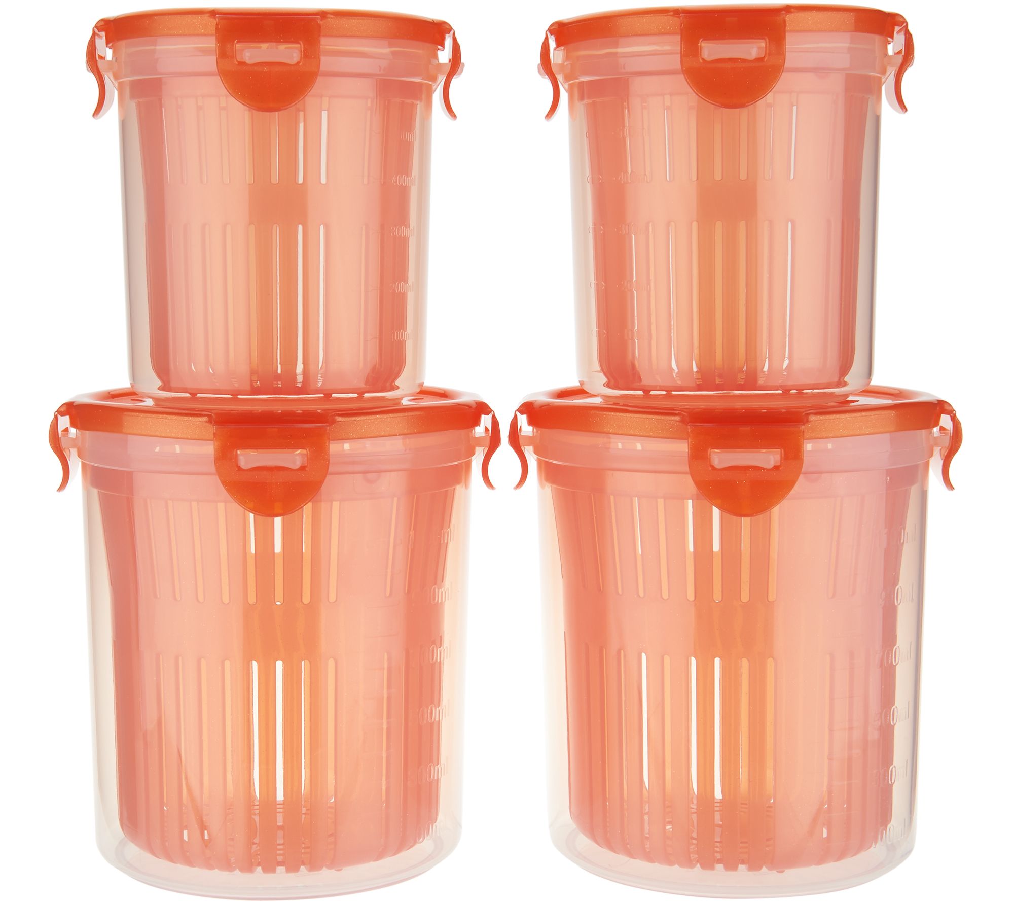 BergHOFF Leo Covered Container Set and Scoop - 4 Piece