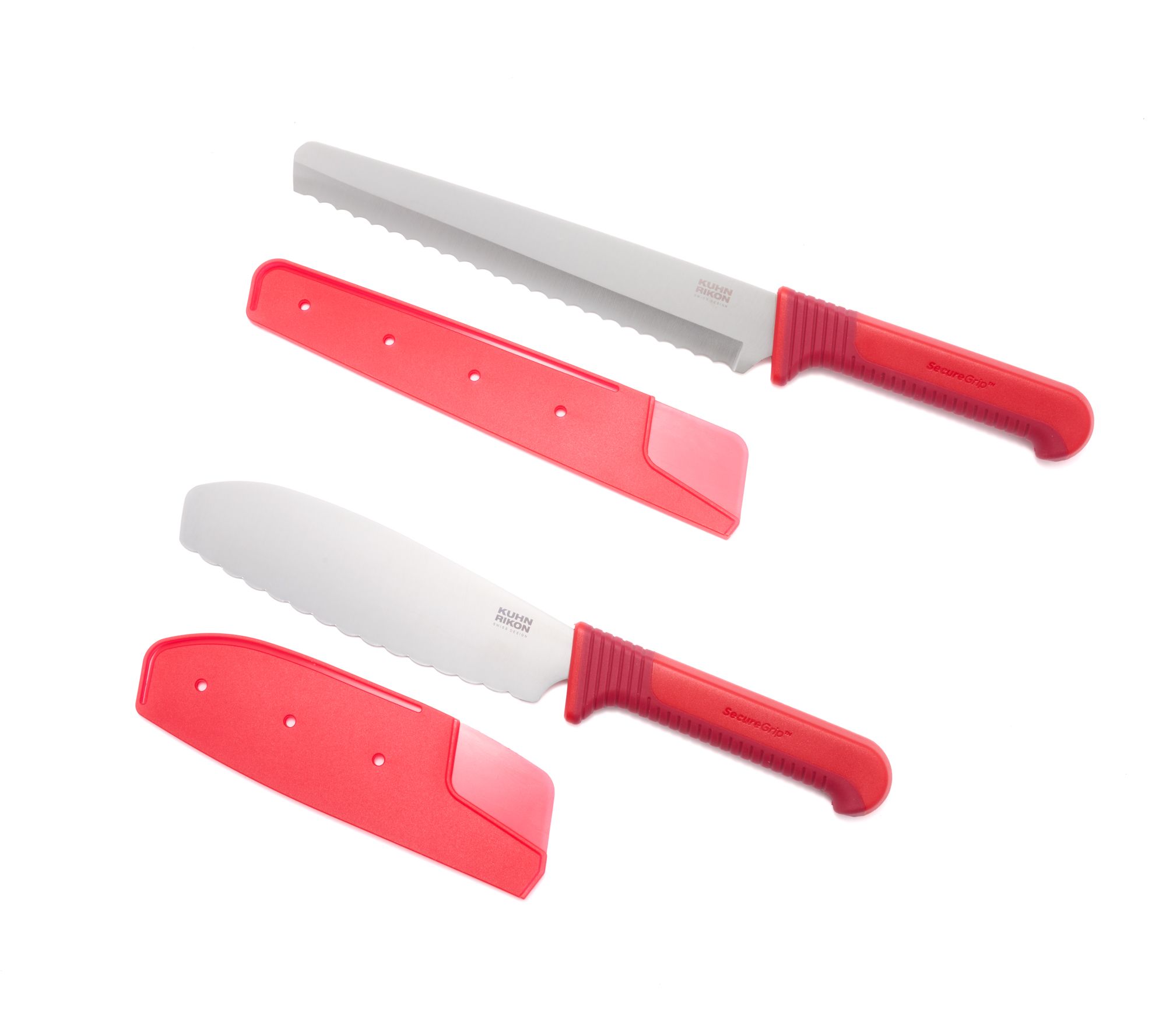 Kuhn Rikon Secure Grip Bread Knife and Spreader Set