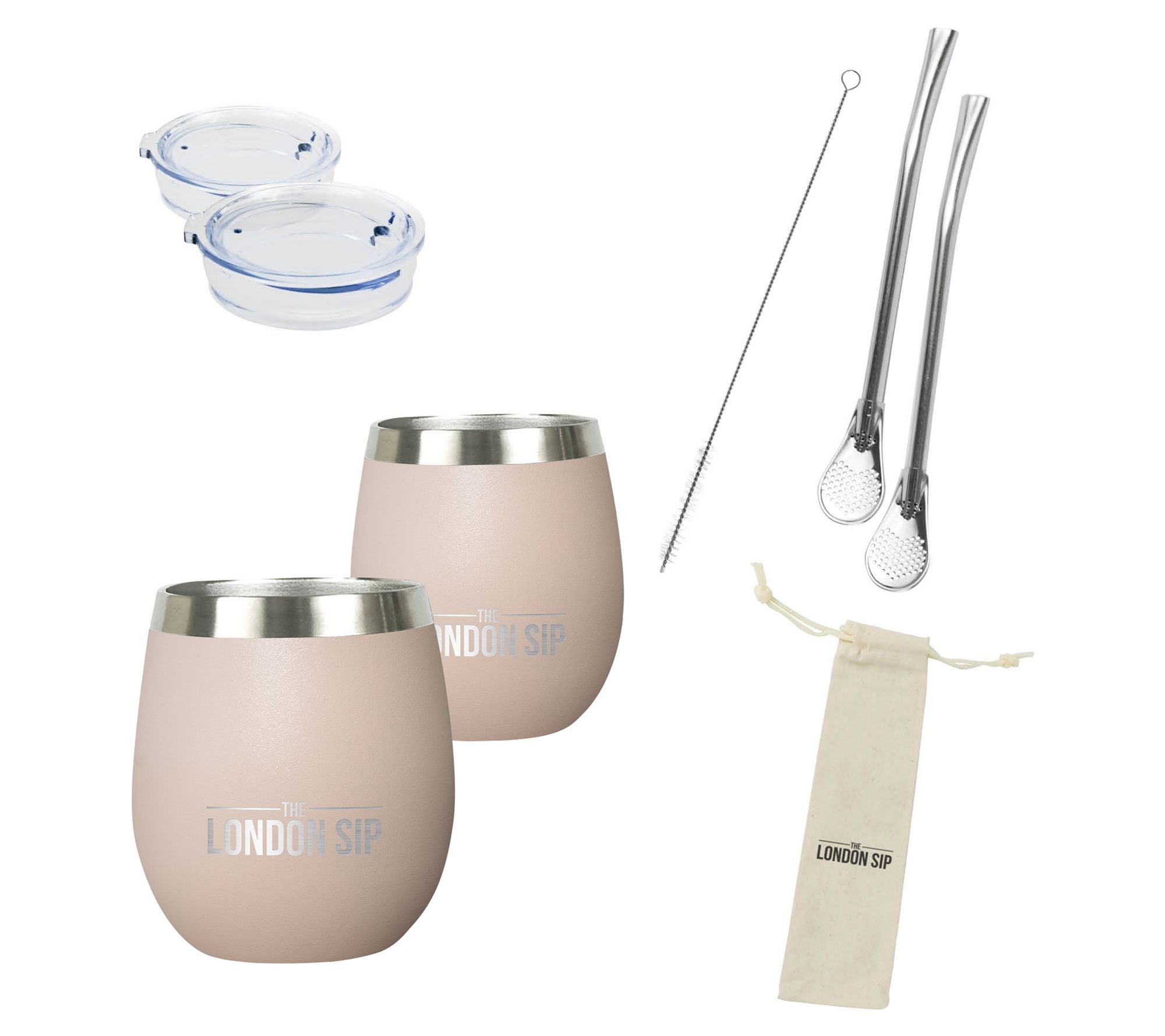 The London Sip Set of 2 8 oz Yerba Mate Cups