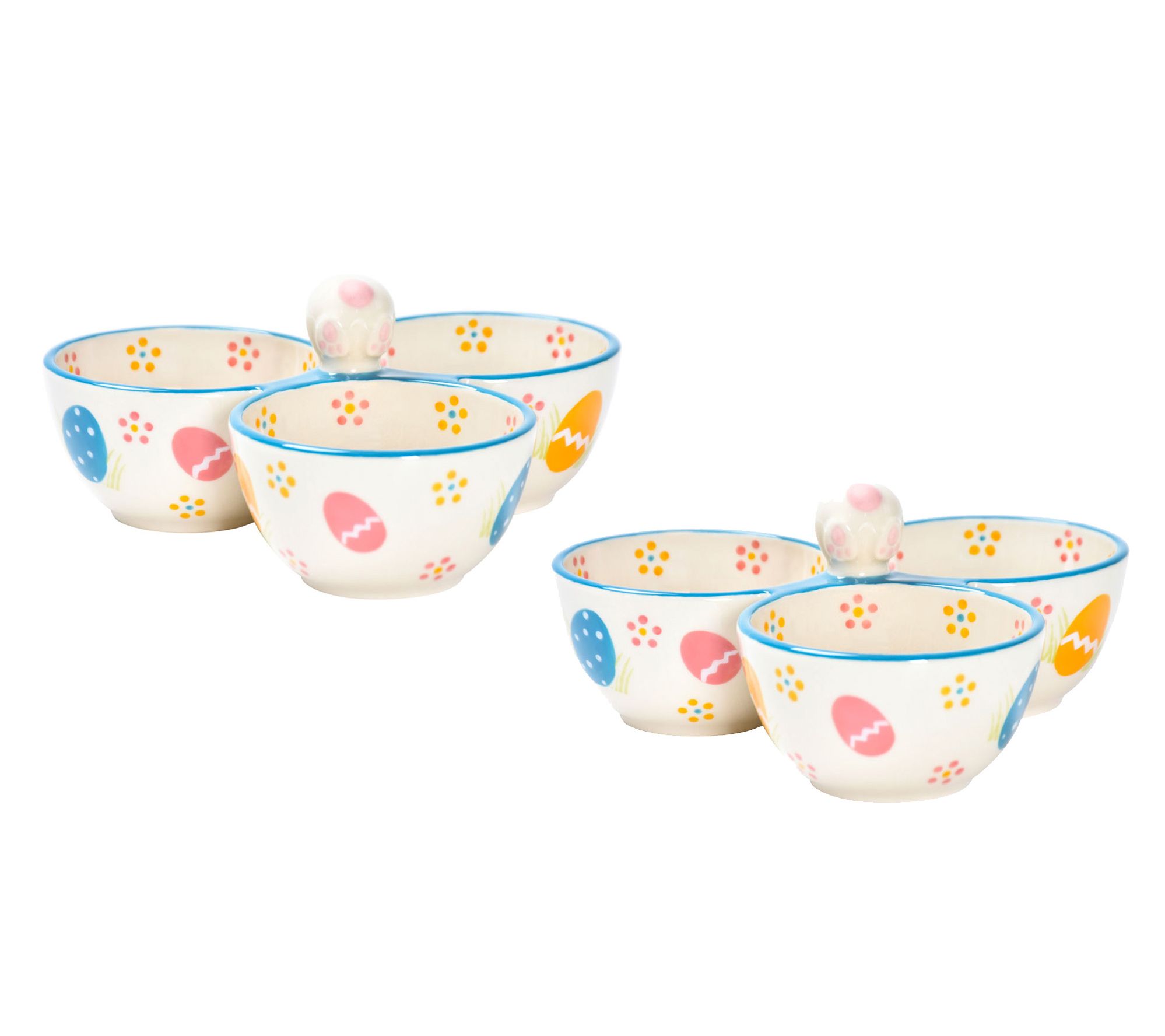 Temp-tations Set of (2) 8-oz Divided Ramekin Servers - QVC.com
