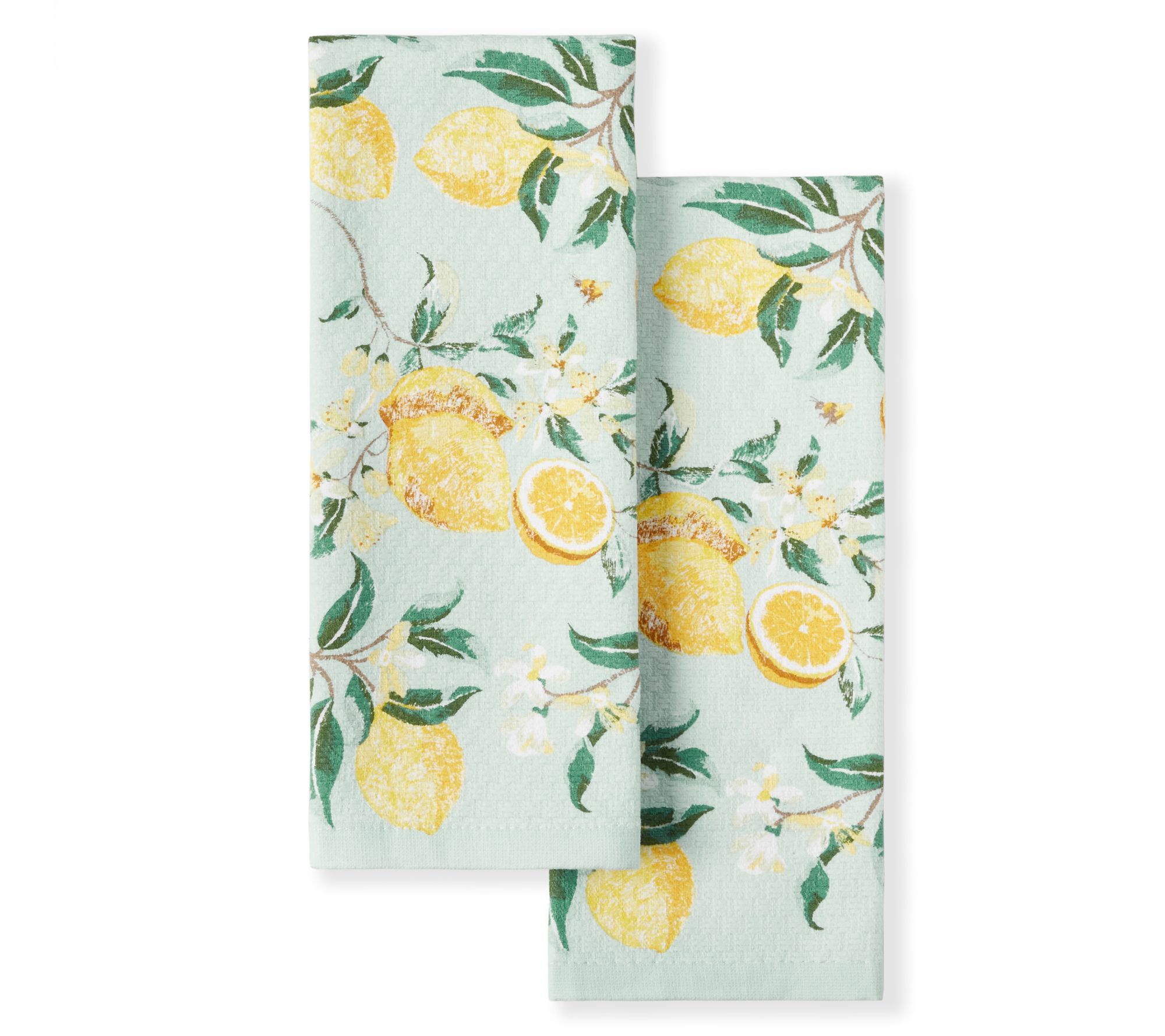 MARTHA STEWART Lemon Whimsy Kitchen Towel 2-Pack Set