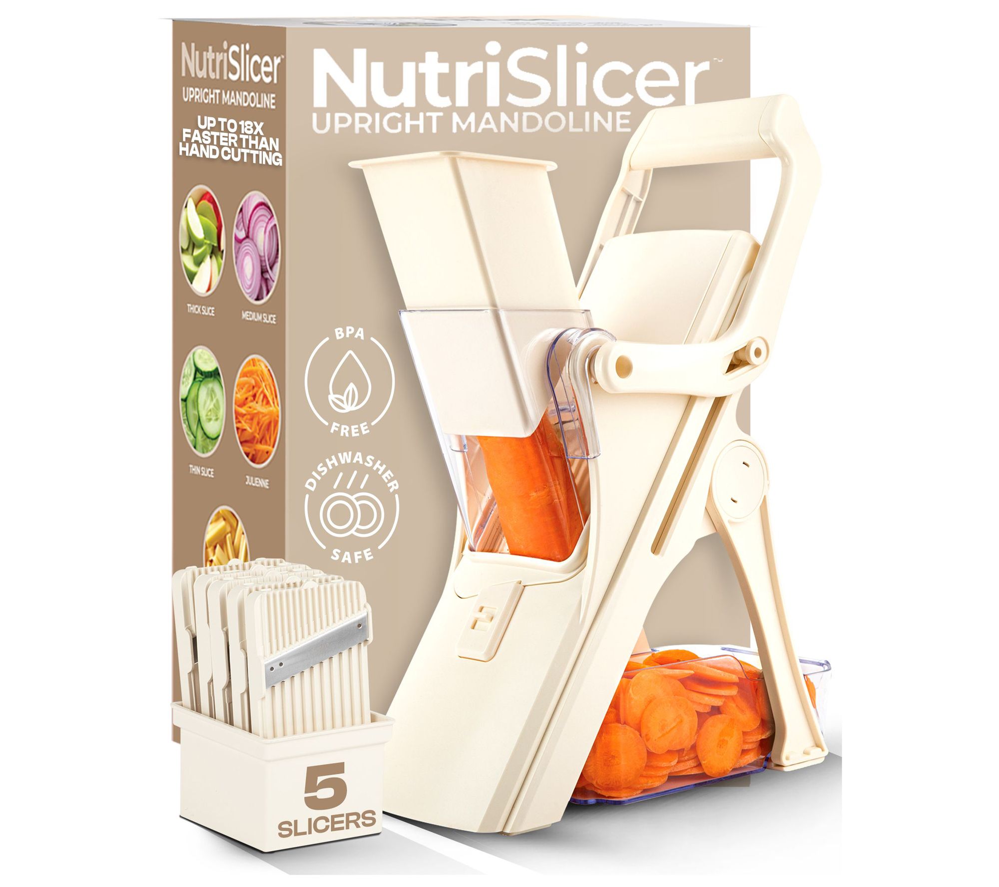NutriSlicer 5-in-1 Standing Upright Multifunctional Mandoline