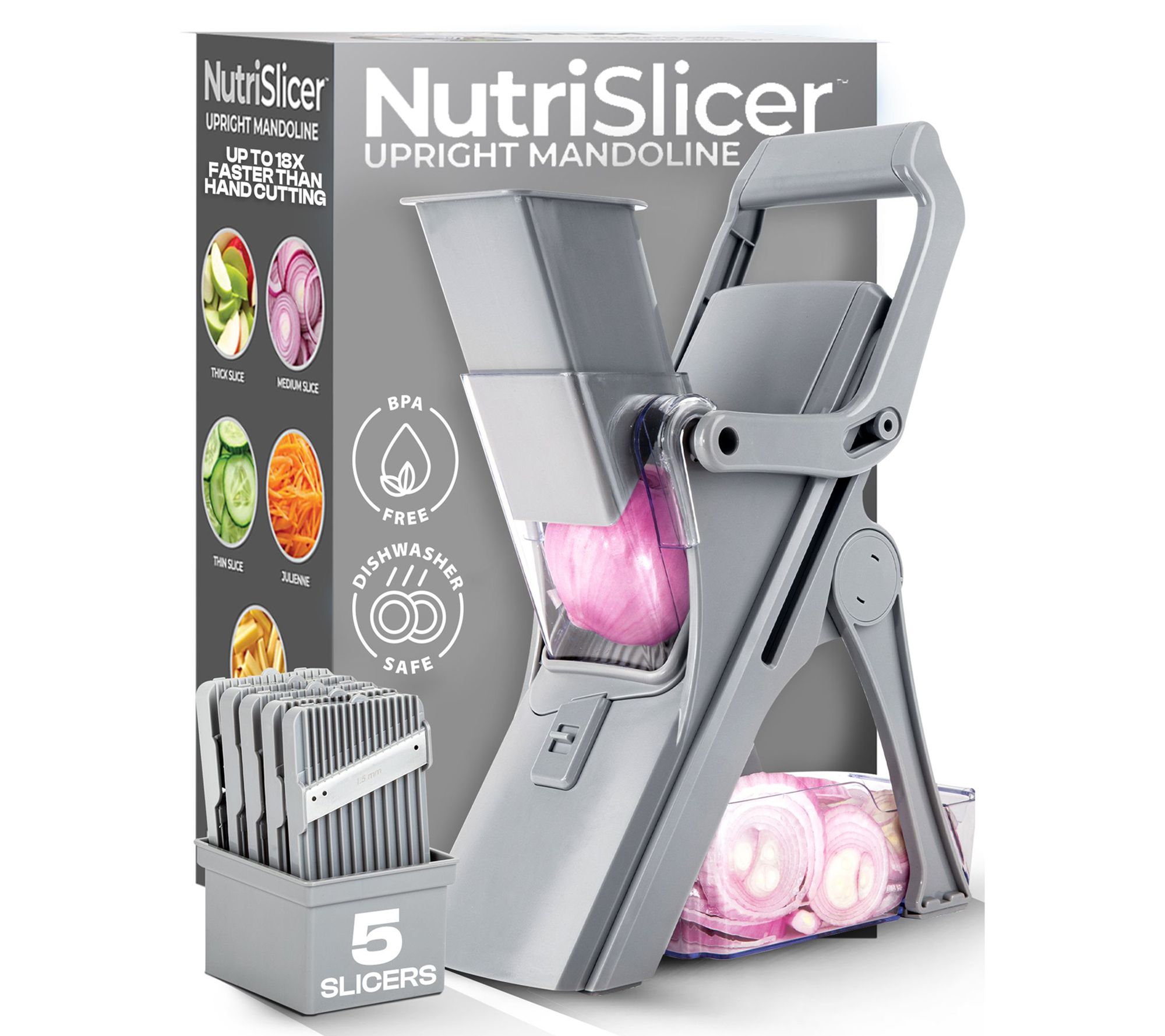 NutriSlicer 5-in-1 Standing Upright Multifunctional Mandoline