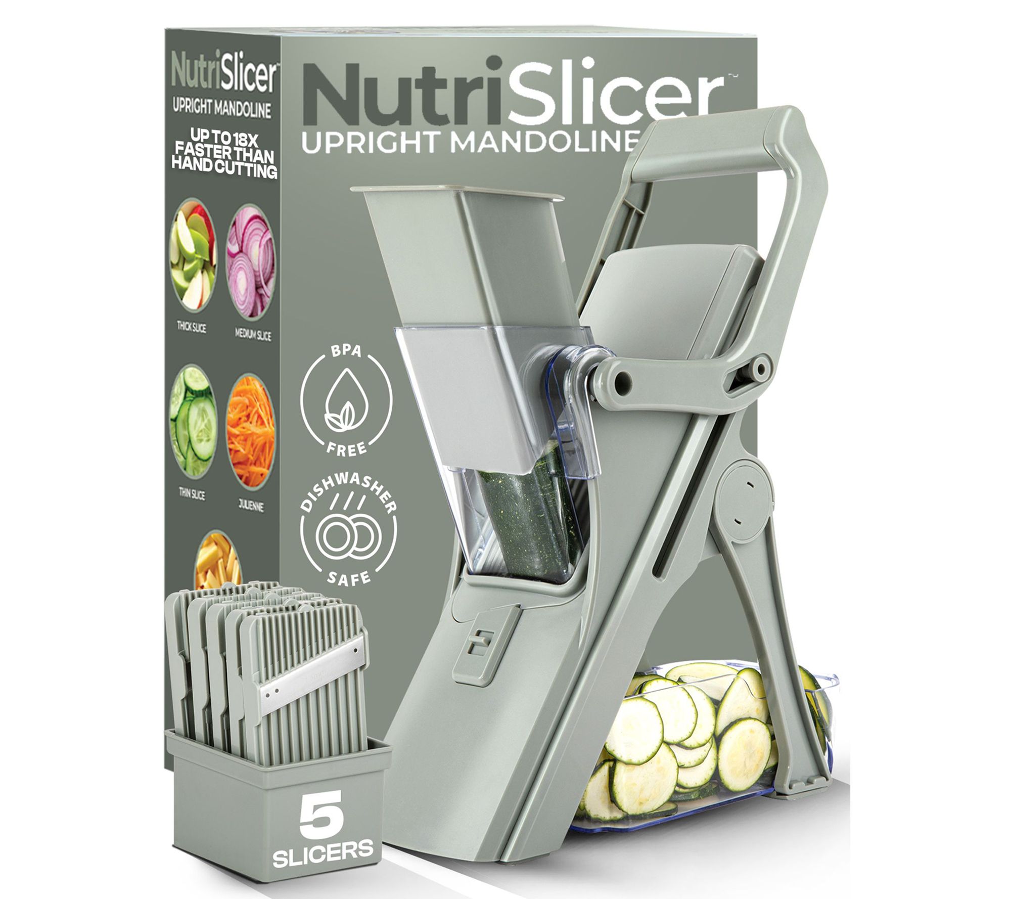 NutriSlicer 5-in-1 Standing Upright Multifunctional Mandoline