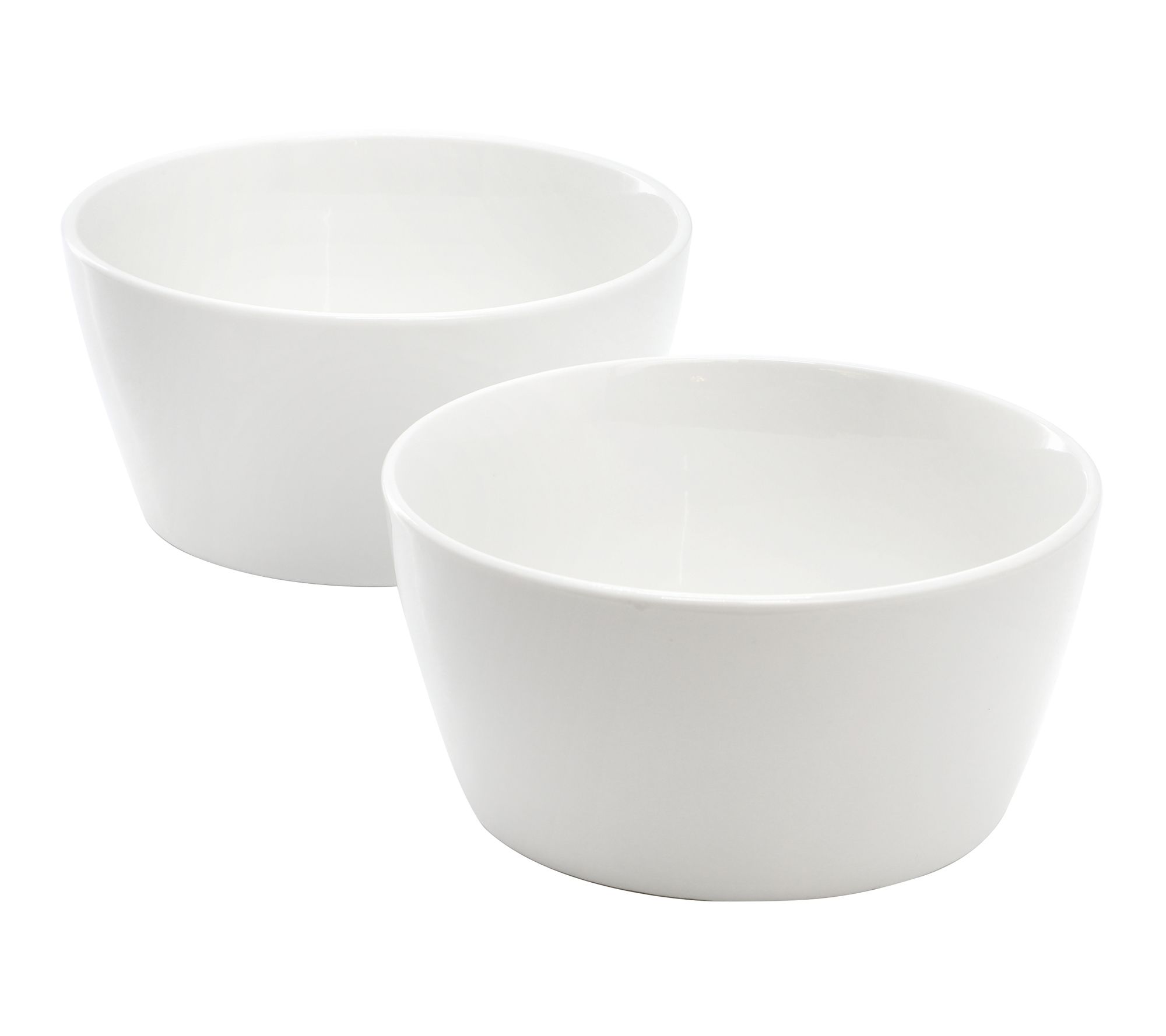 Martha Stewart Selma 2pc 5.75in Ceramic CerealBowl Set White