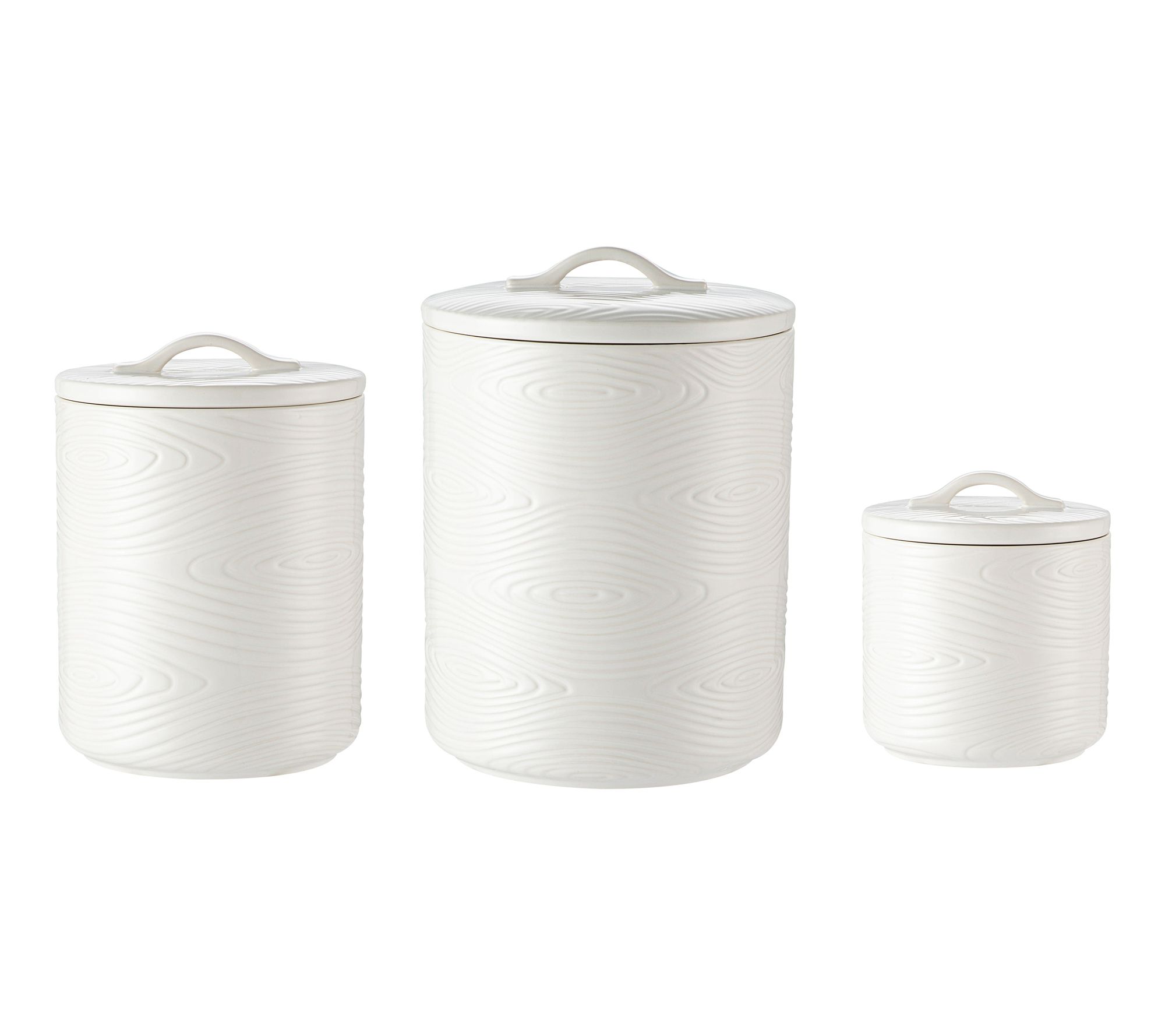 "As Is" Temp-tations Set/3 Nesting Canisters with Silicone Seals