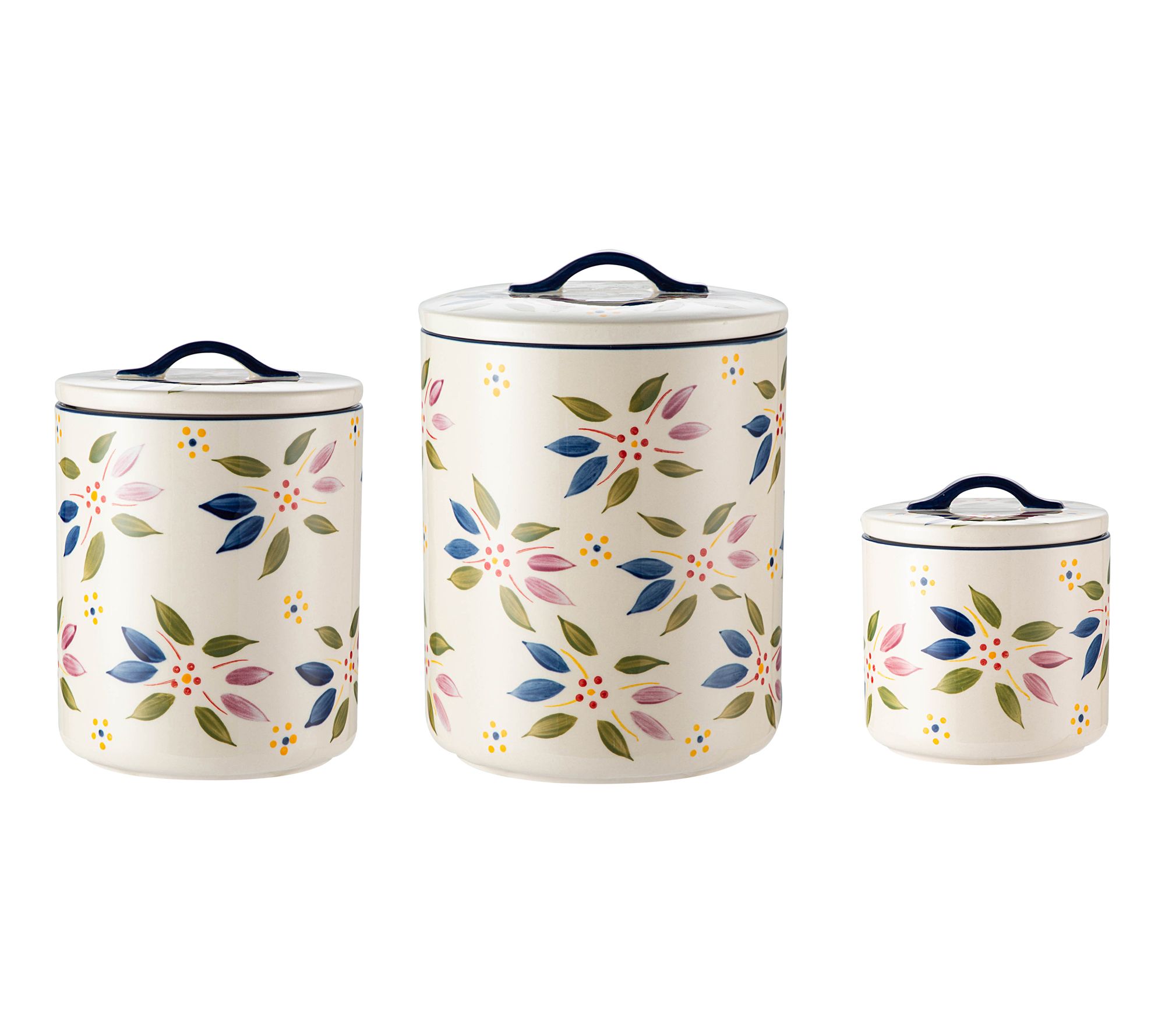 "As Is" Temp-tations Set/3 Nesting Canisters with Silicone Seals