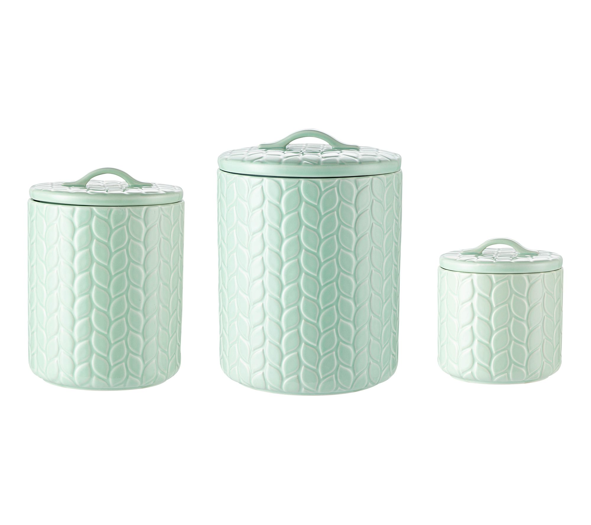 "As Is" Temp-tations Set/3 Nesting Canisters with Silicone Seals