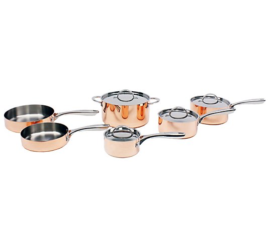 BergHoff 10-Piece Polished Copper Cookware Set