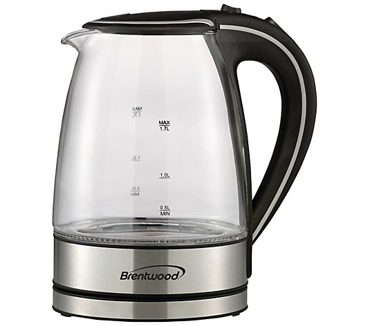Brentwood Appliances 1.7-L Tempered-Glass Electric Kettle