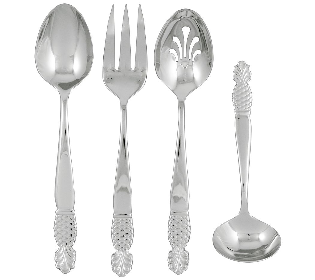 Ginkgo Helmick Collection Pineapple 4-Piece Hostess Set