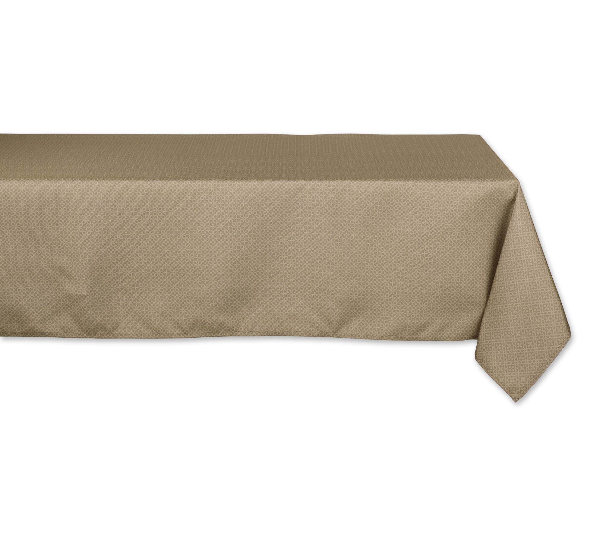 Design Imports 60x120 Tonal Lattice Outdoor Tablecloth