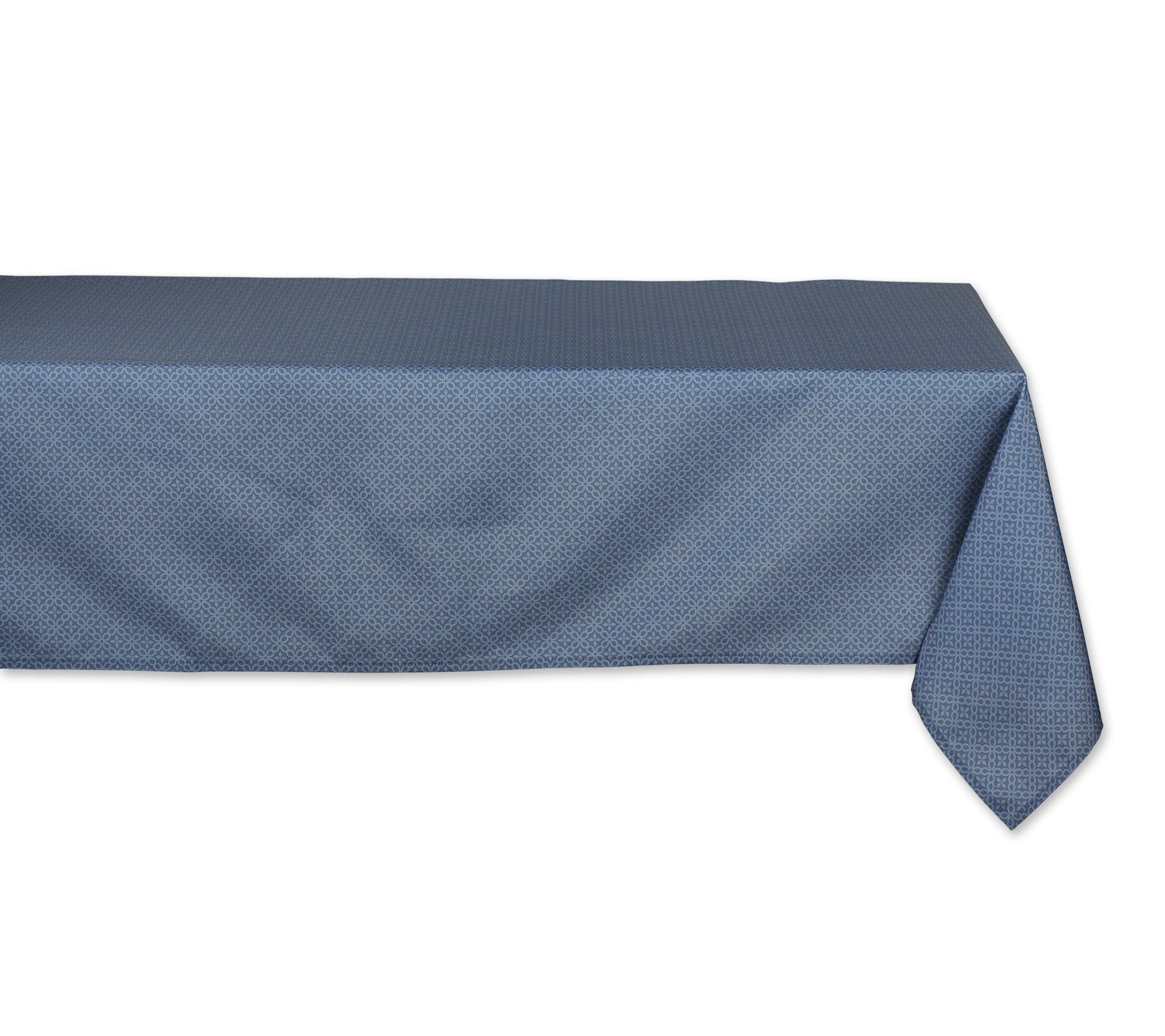 Design Imports 60x120 Tonal Lattice Outdoor Tablecloth