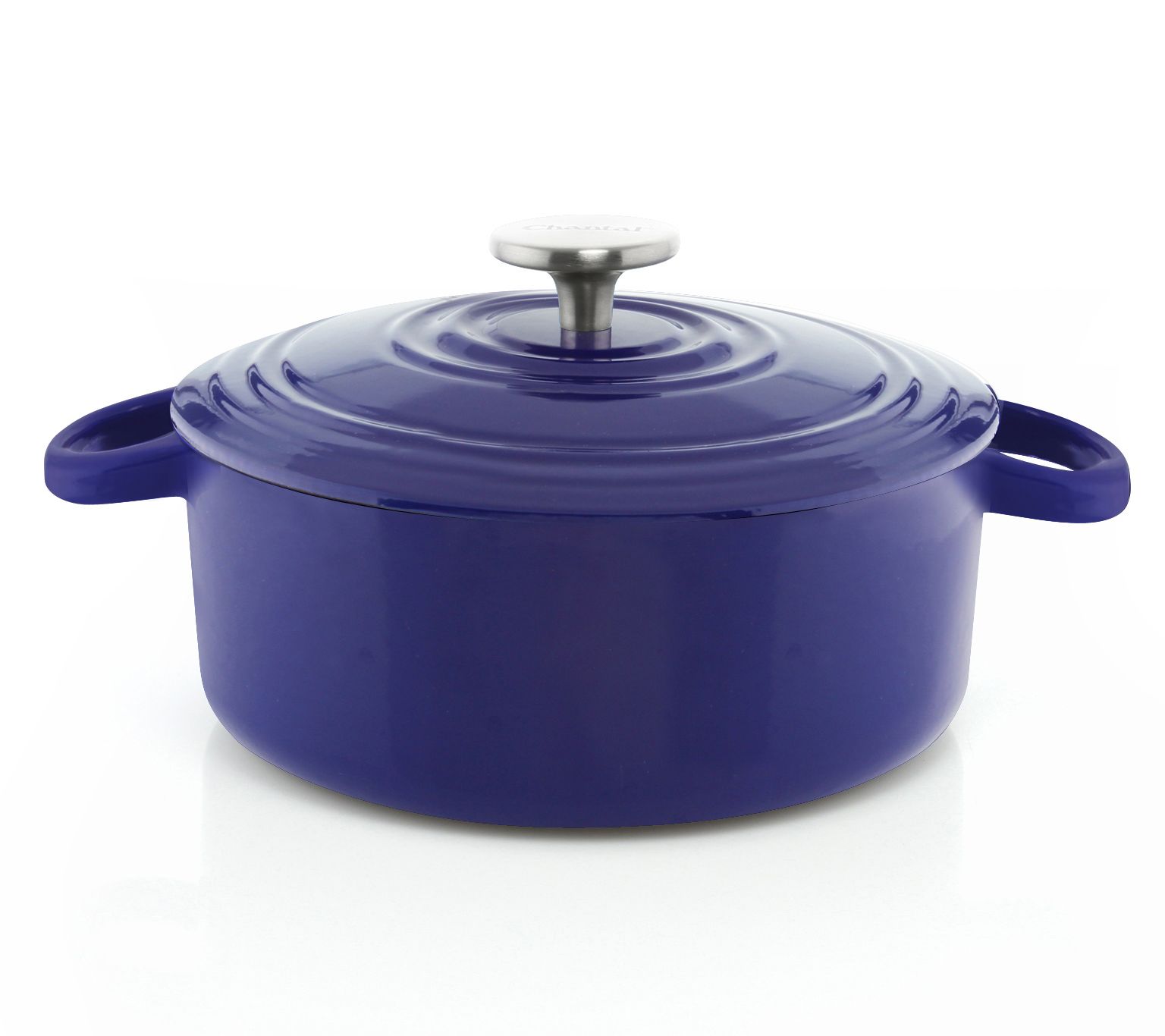 Berghoff Neo 8qt. Cast Iron Oval Dutch Oven, Matching Lid, Purple