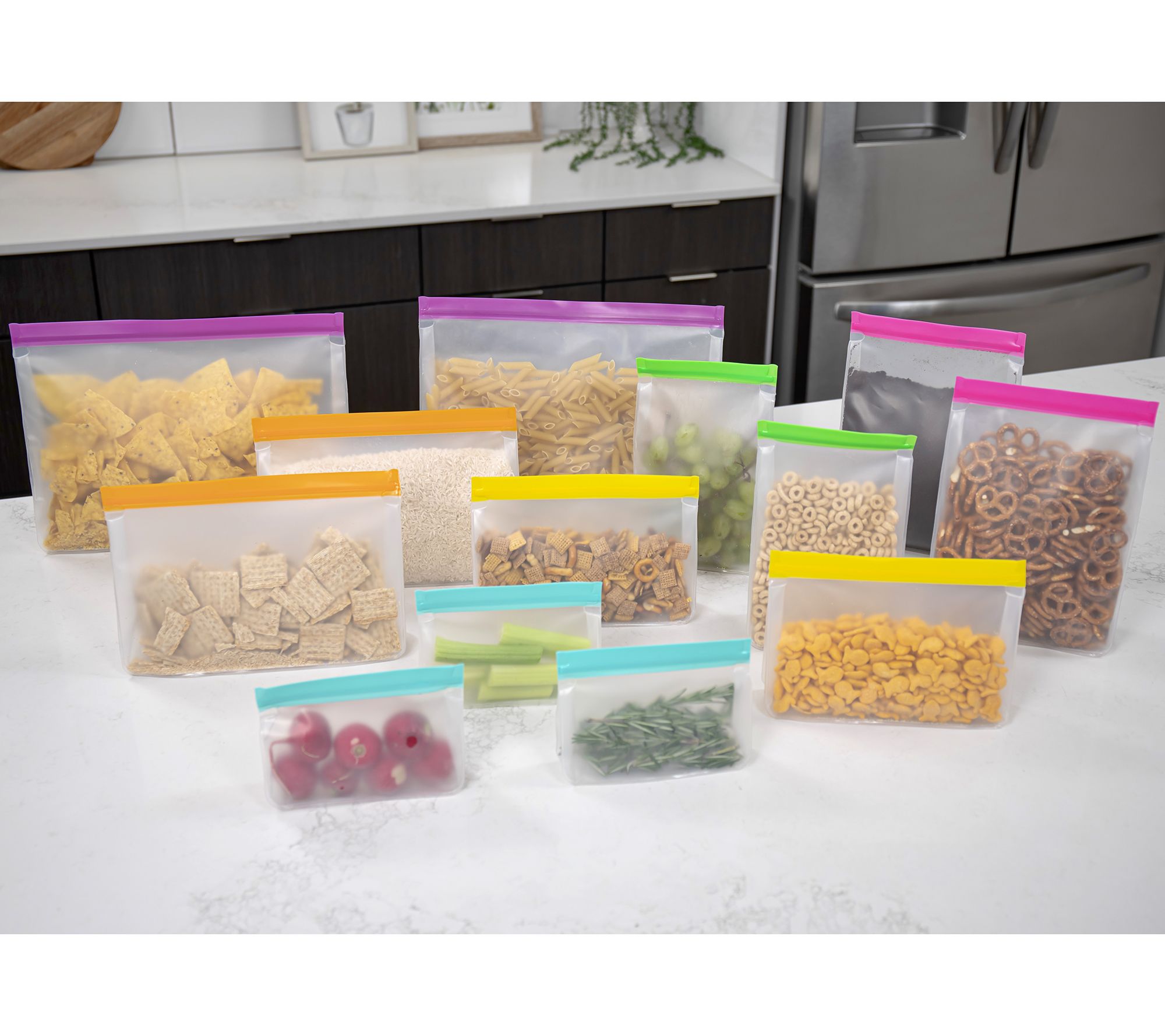 Wholesale CORE KITCHEN Set of 4 Reusable Food Storage Bag CDU for your  store