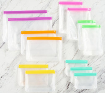 Ecolution 13-Piece Reusable Stand-Up Food Storage Bags - K63519