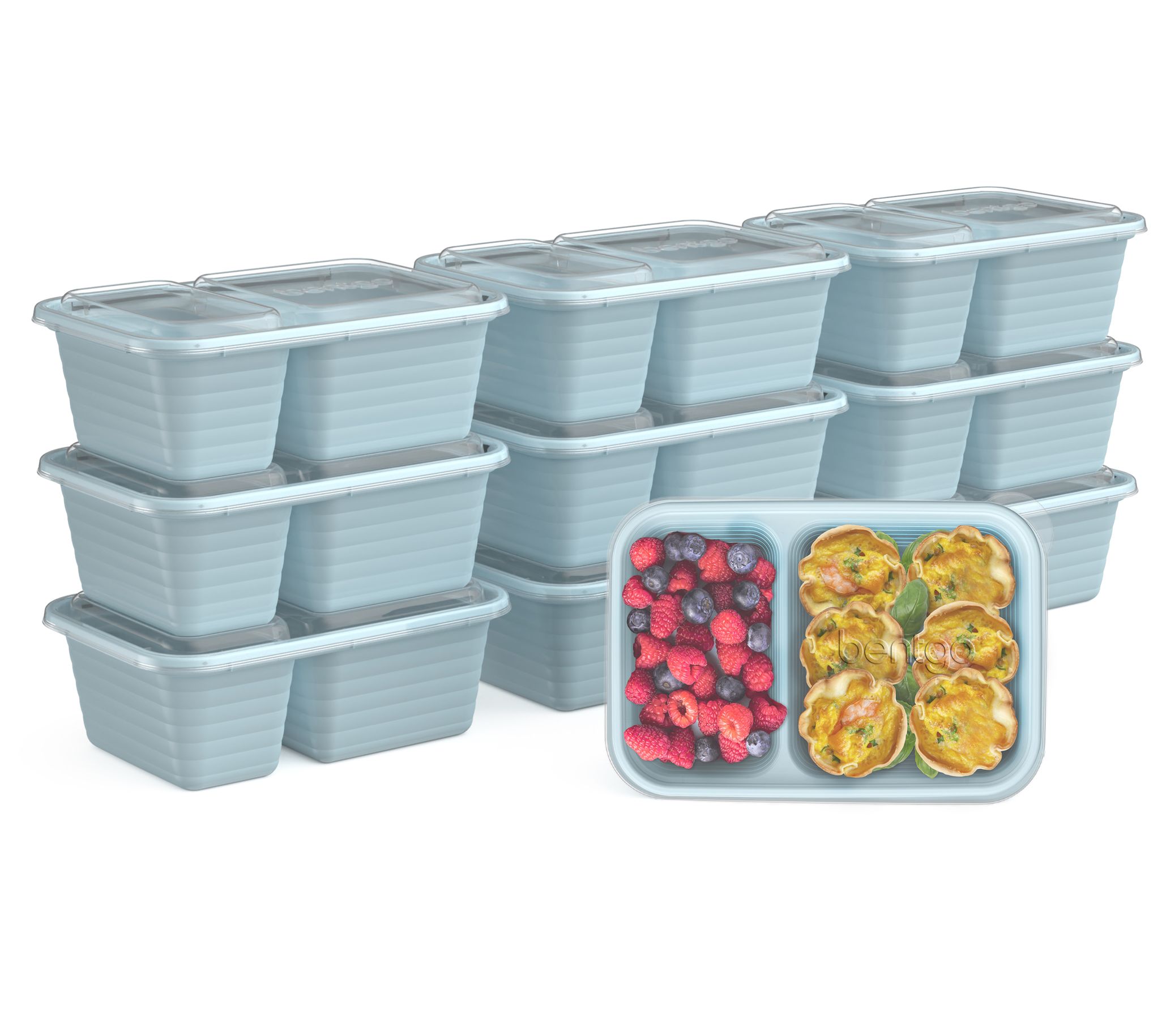 Bentgo 20pc Prep 2 Compartment Snack ContainerSet