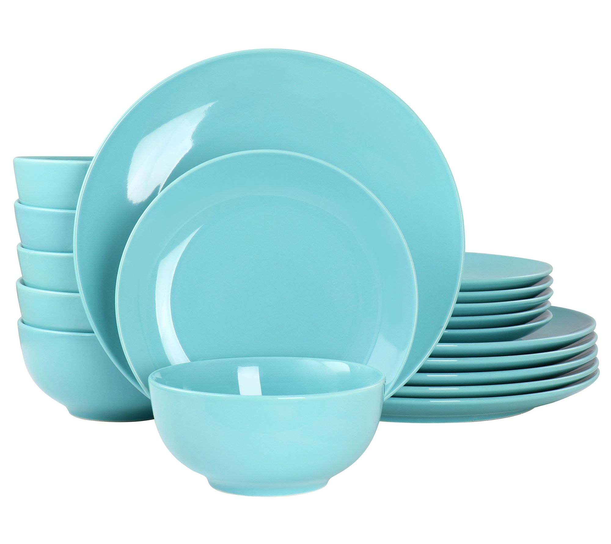 Elama Luna 18 Piece Porcelain Dinnerware Set