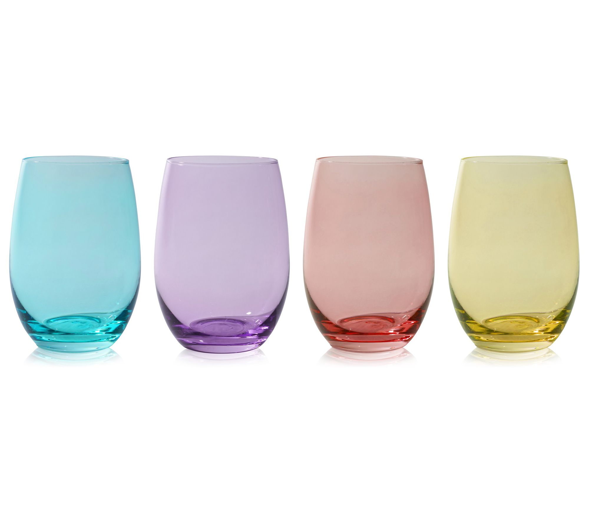 True Color Stemless Wine Glass set of 4