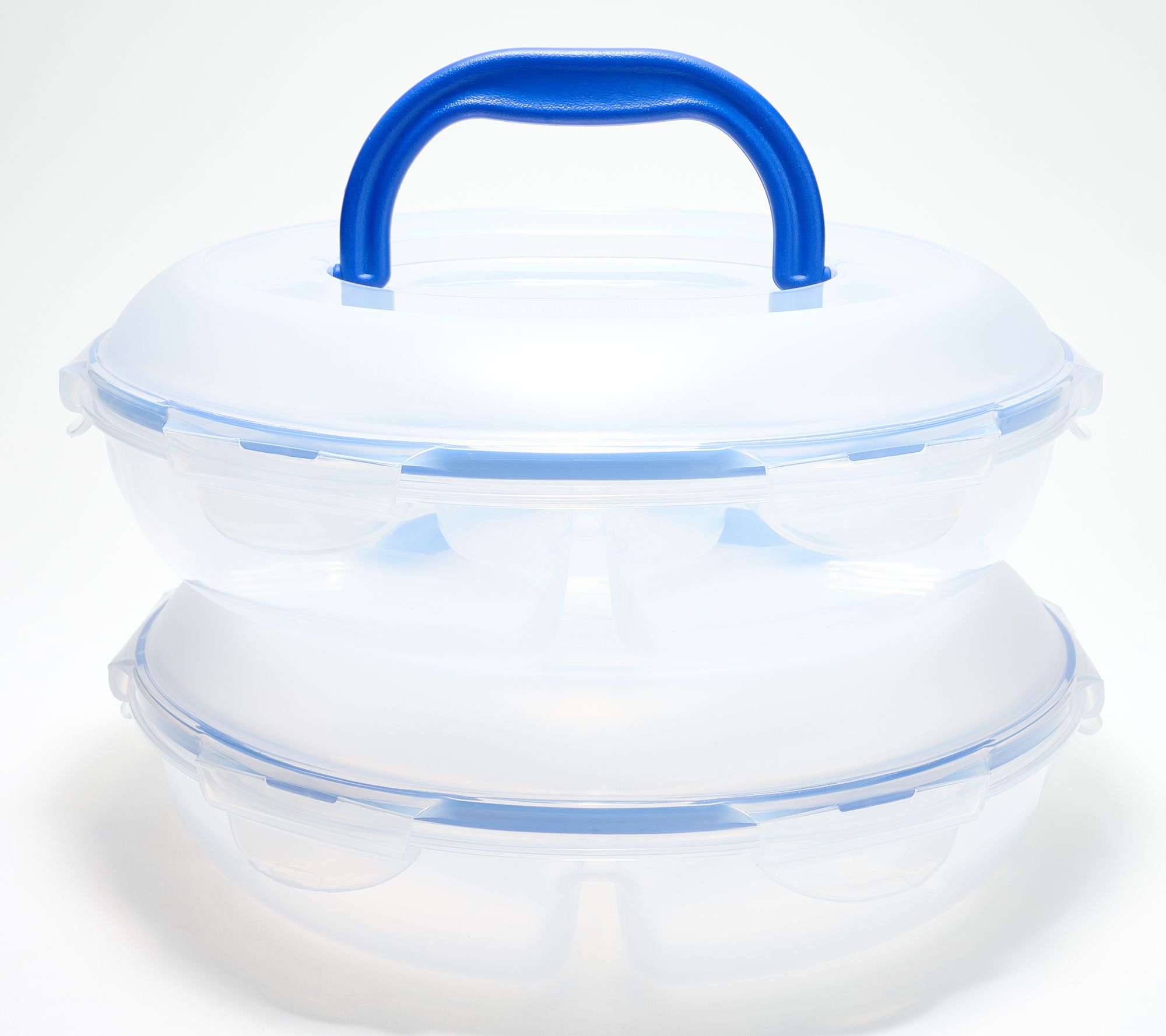 LocknLock Set of 2 Chip & Dip Storage Set w/ Handle Lids