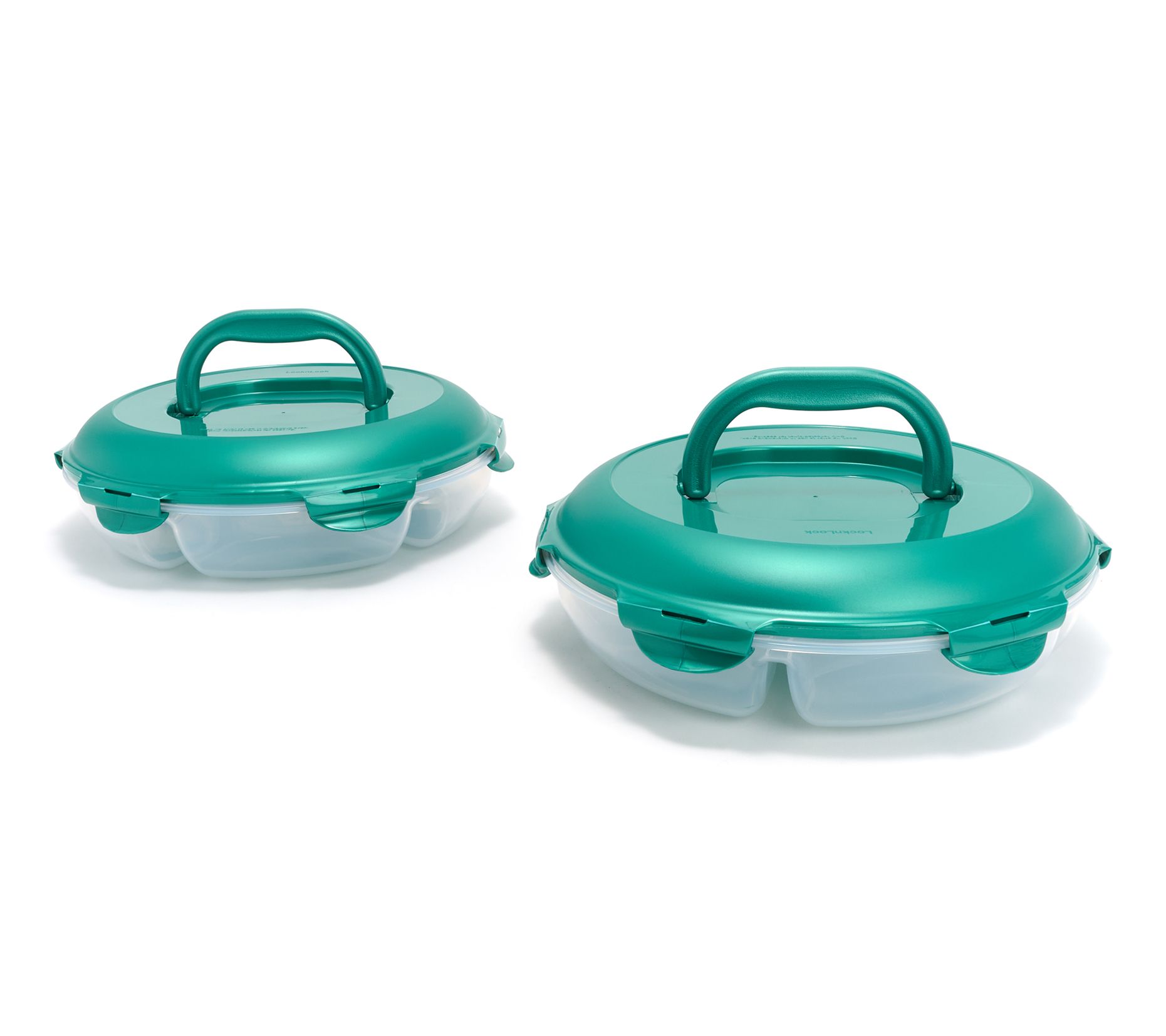 LocknLock Set of 2 Chip & Dip Storage Set w/ Handle Lids