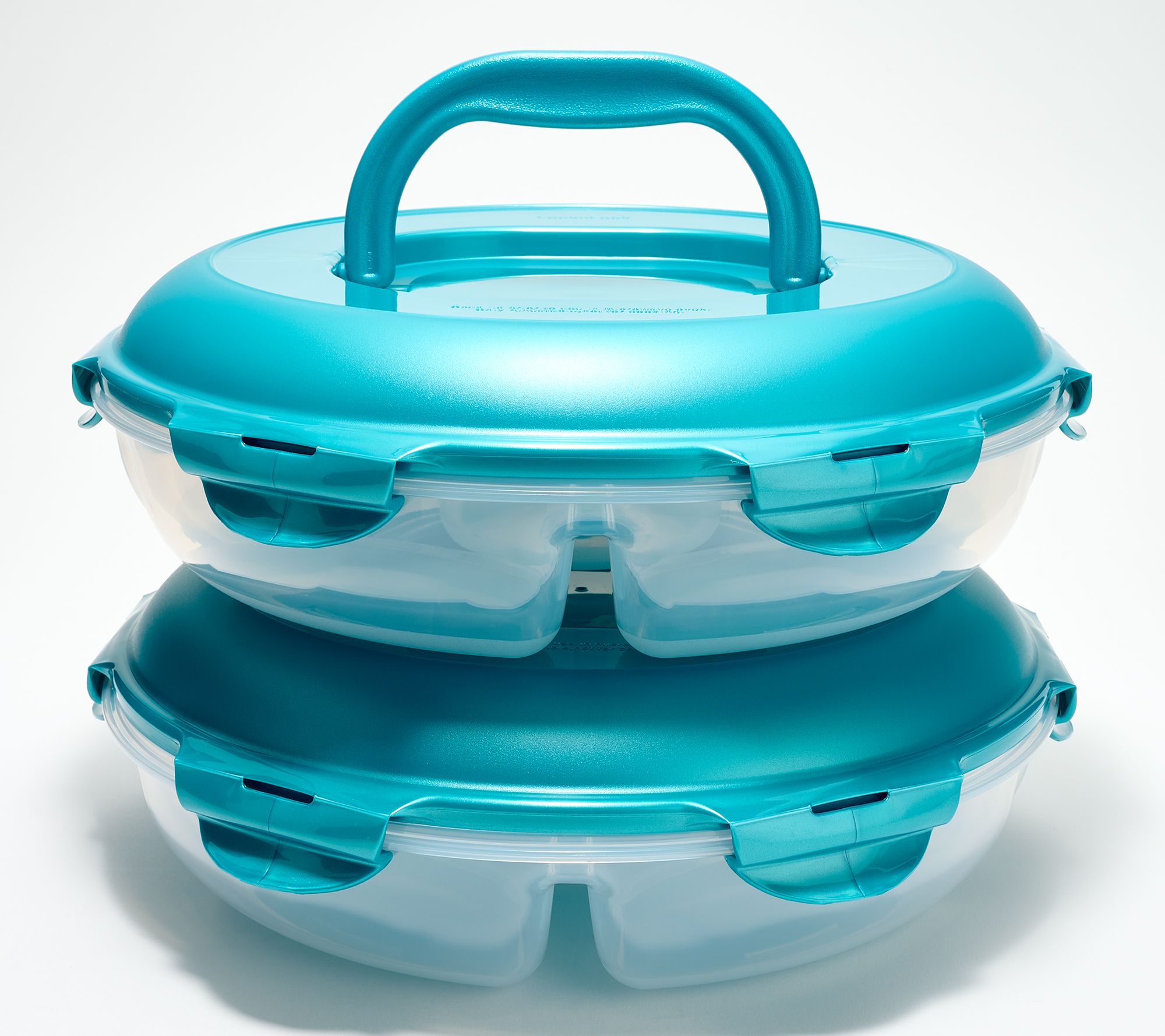 LocknLock Set of 2 Chip & Dip Storage Set w/ Handle Lids