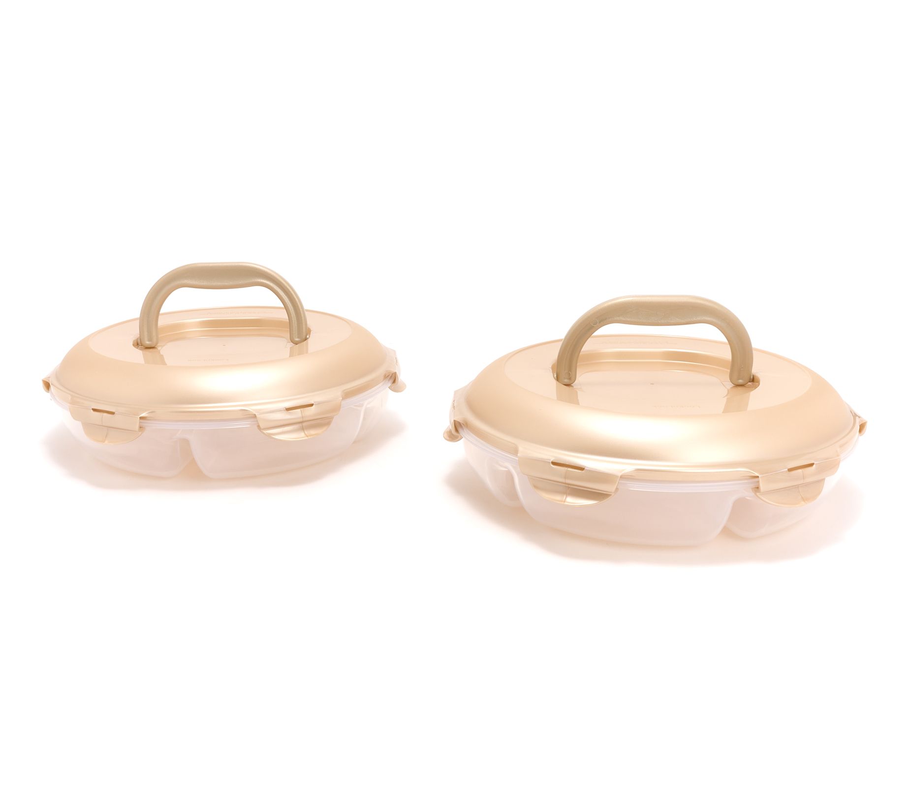 LocknLock Set of 2 Chip & Dip Storage Set w/ Handle Lids