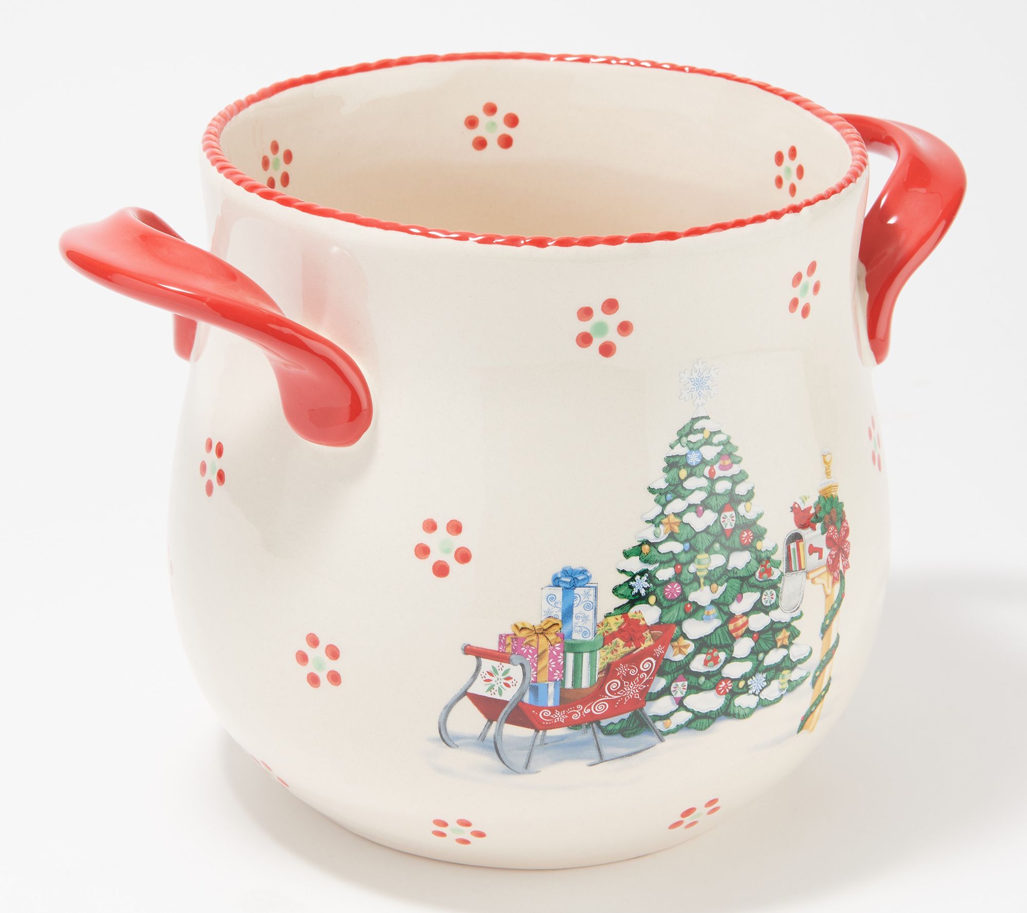 "As Is" Temptations Seasonal Supersize Utensil Crock