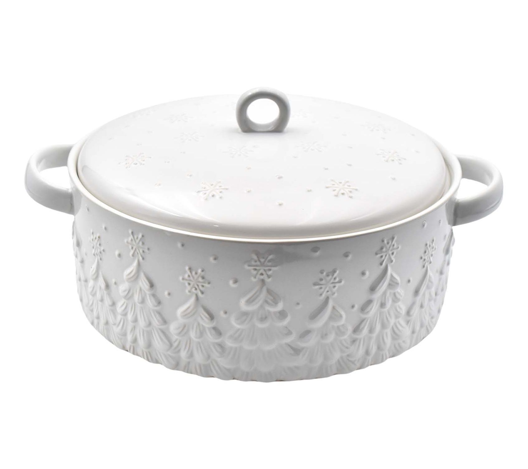 "As Is" Temp-tations 3-qt Round Lidded Baker with Handles