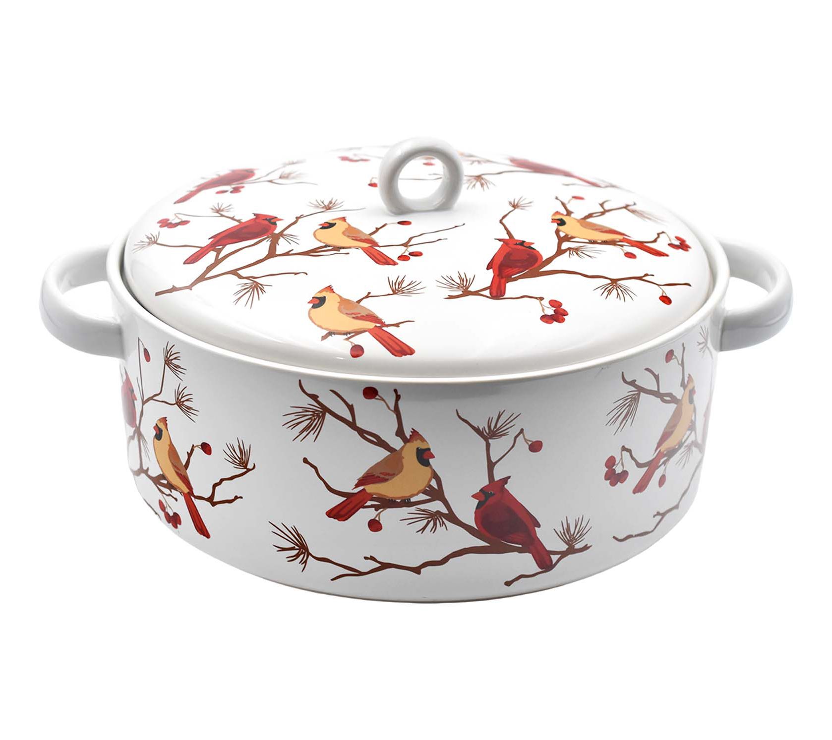 "As Is" Temp-tations 3-qt Round Lidded Baker with Handles