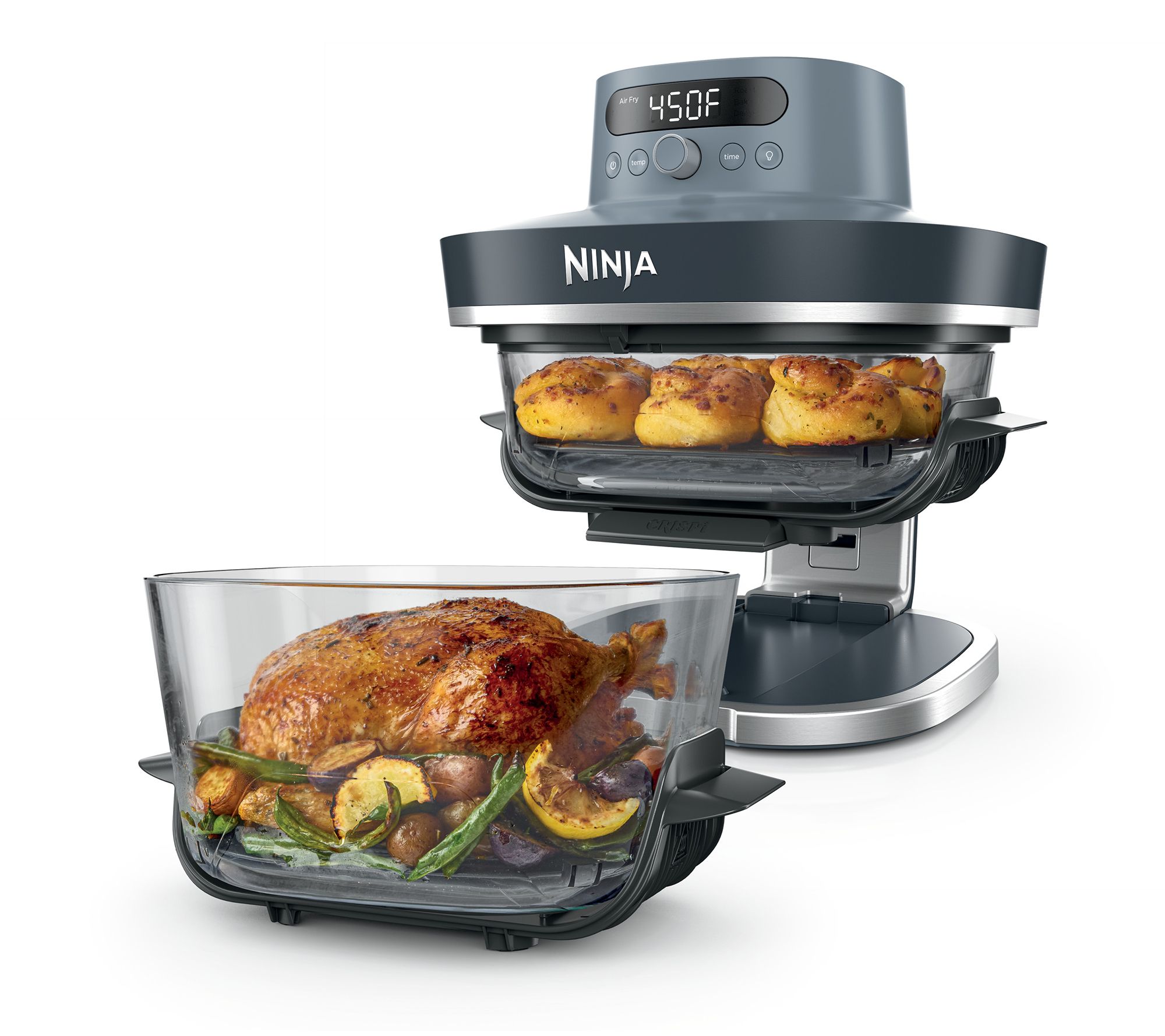  Ninja Crispi Pro 6-in-1 Countertop Glass Air Fryer