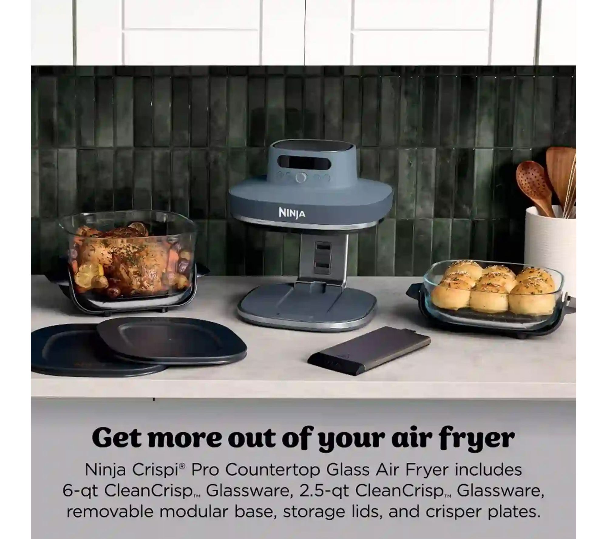 Ninja Crispi Pro 6-in-1 Countertop Glass Air Fryer