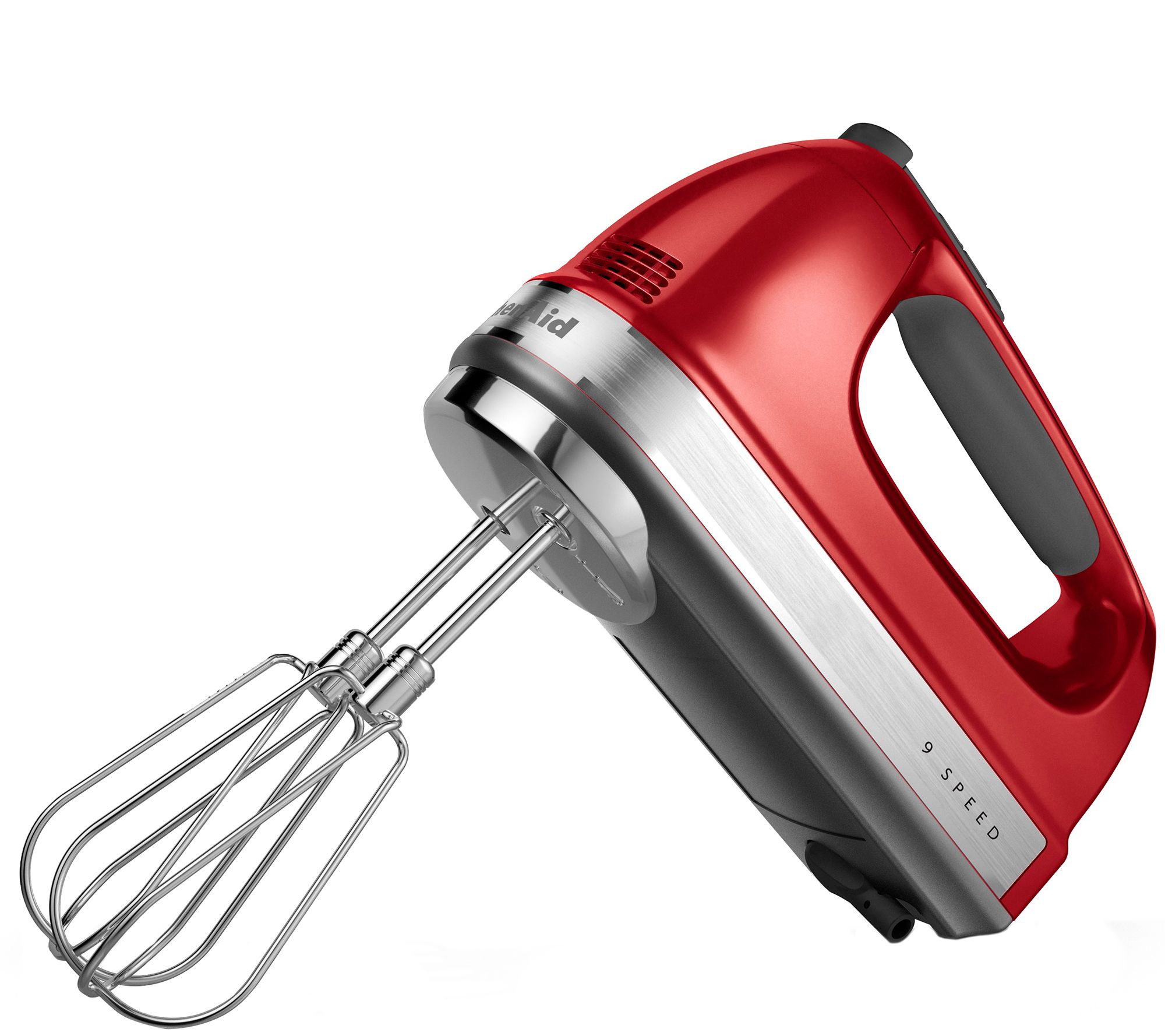 KitchenAid 9-speed Digital Hand Mixer w/ Wire Whisk & Blender Rod on QVC 