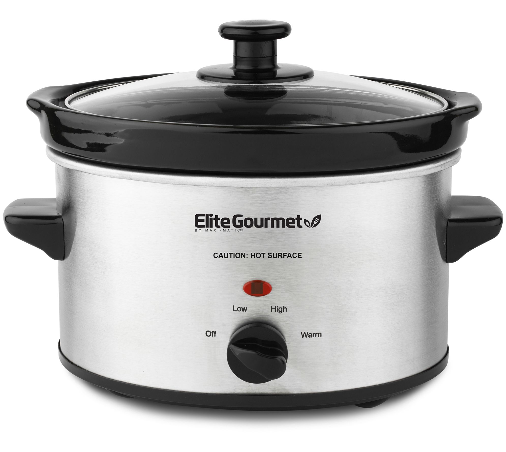 Elite Gourmet 3-Quart Slow Cooker - Black