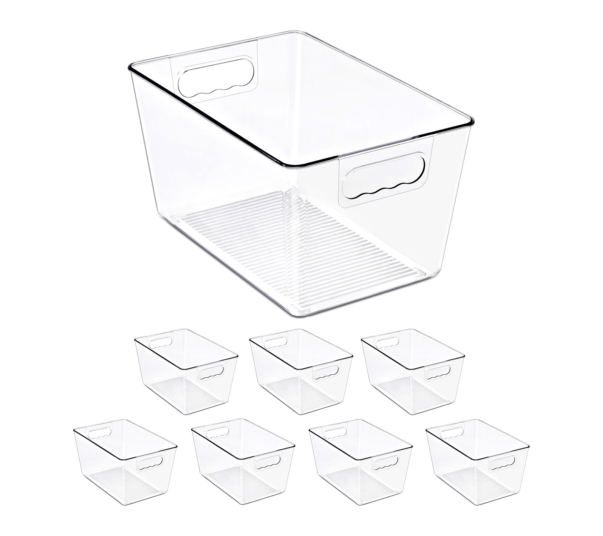  Sorbus Set of 8 Large Clear Food Storage Containers