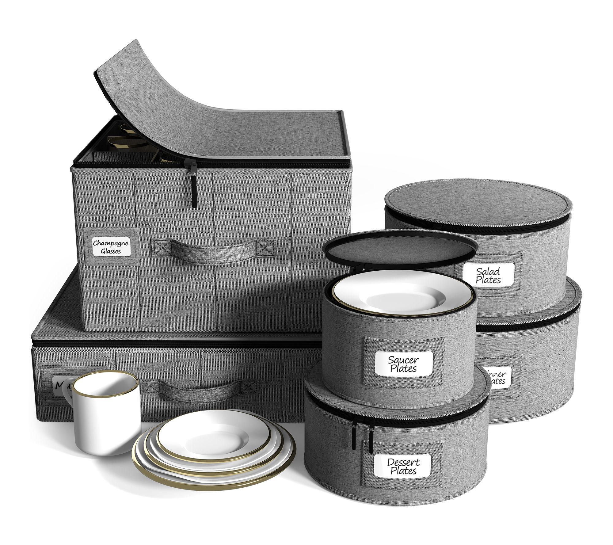  Sorbus 6-Pc Plate Storage Set for Dinnerware