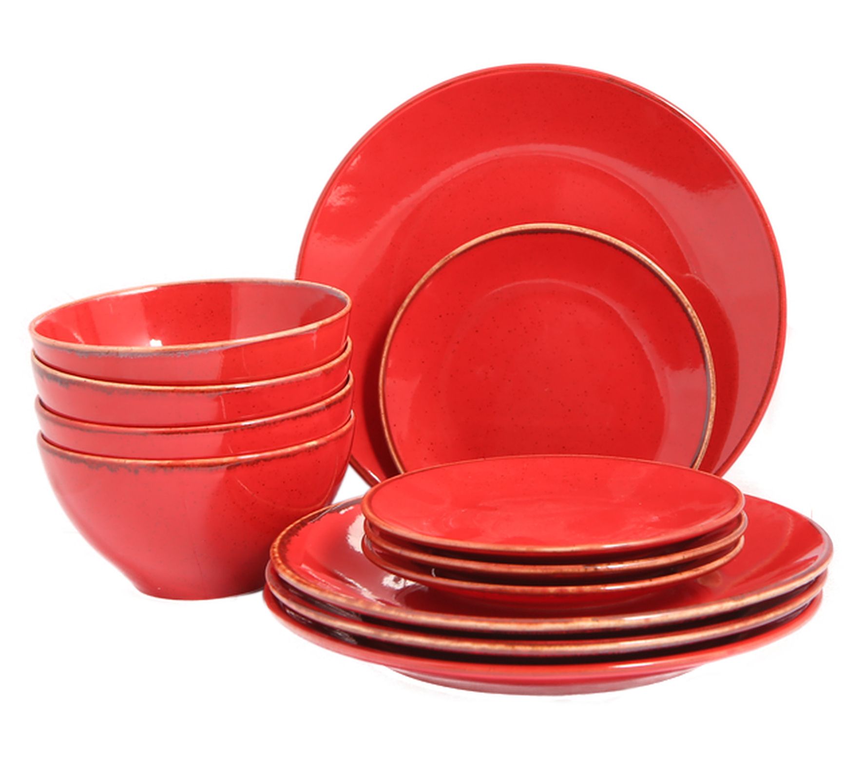 Porland Seasons 12-Piece Porcelain Dinnerware S et