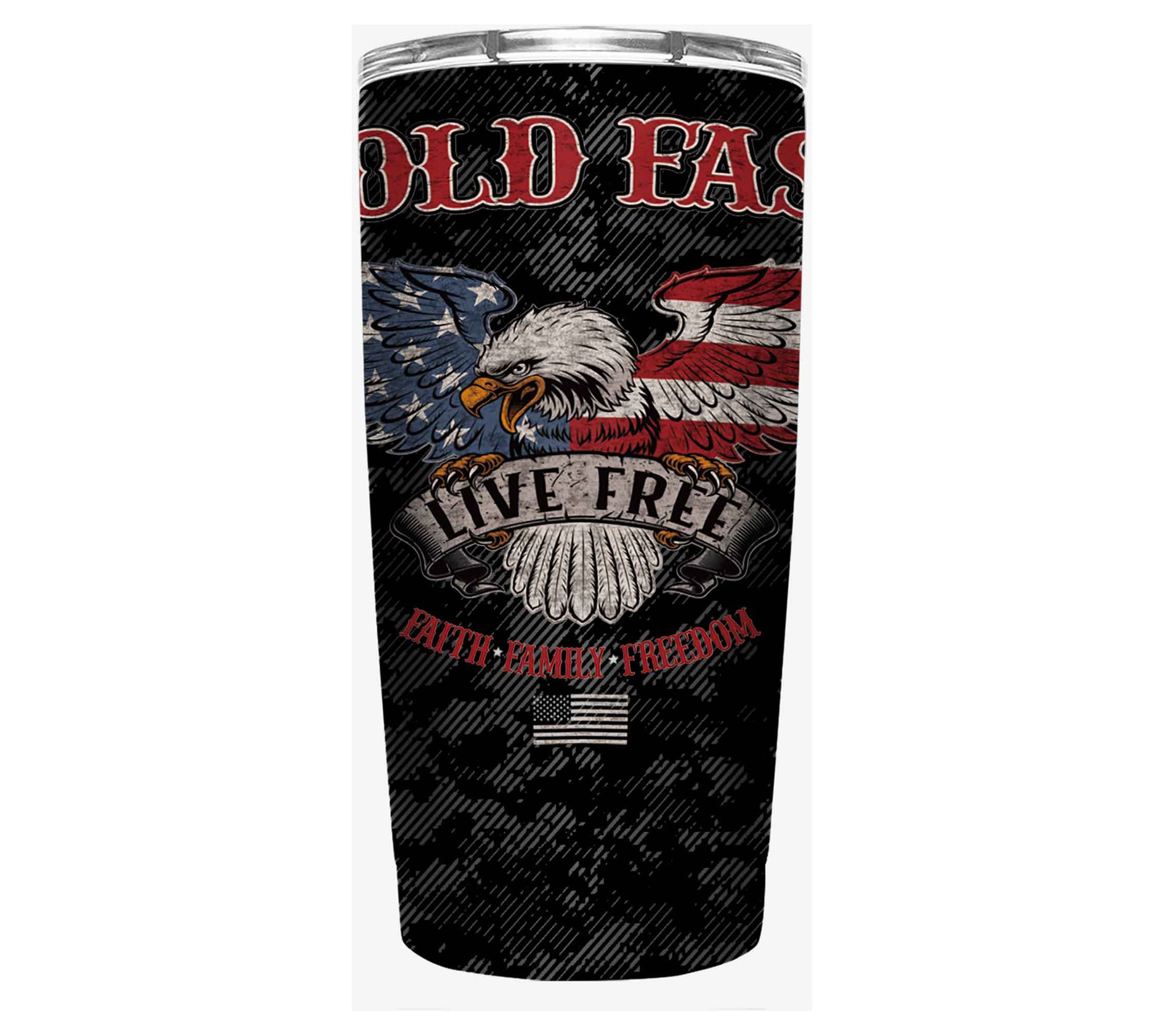 Kerusso 20-oz Dual Wall Tumbler - Hold Fast Eagle