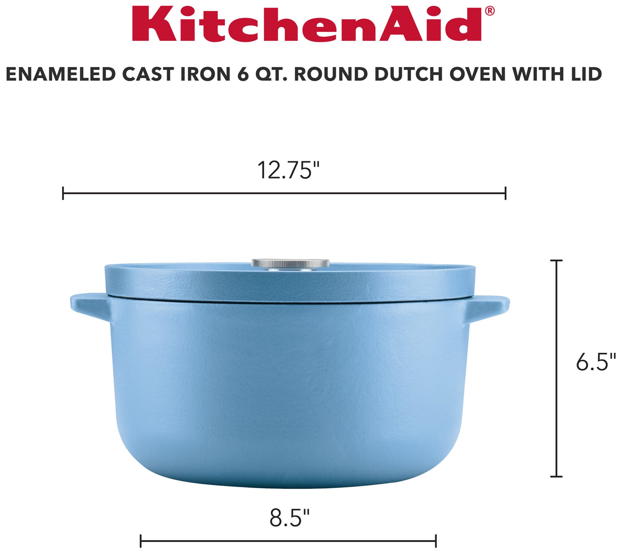 KitchenAid Enameled Cast Iron Dutch Oven 6-qt 