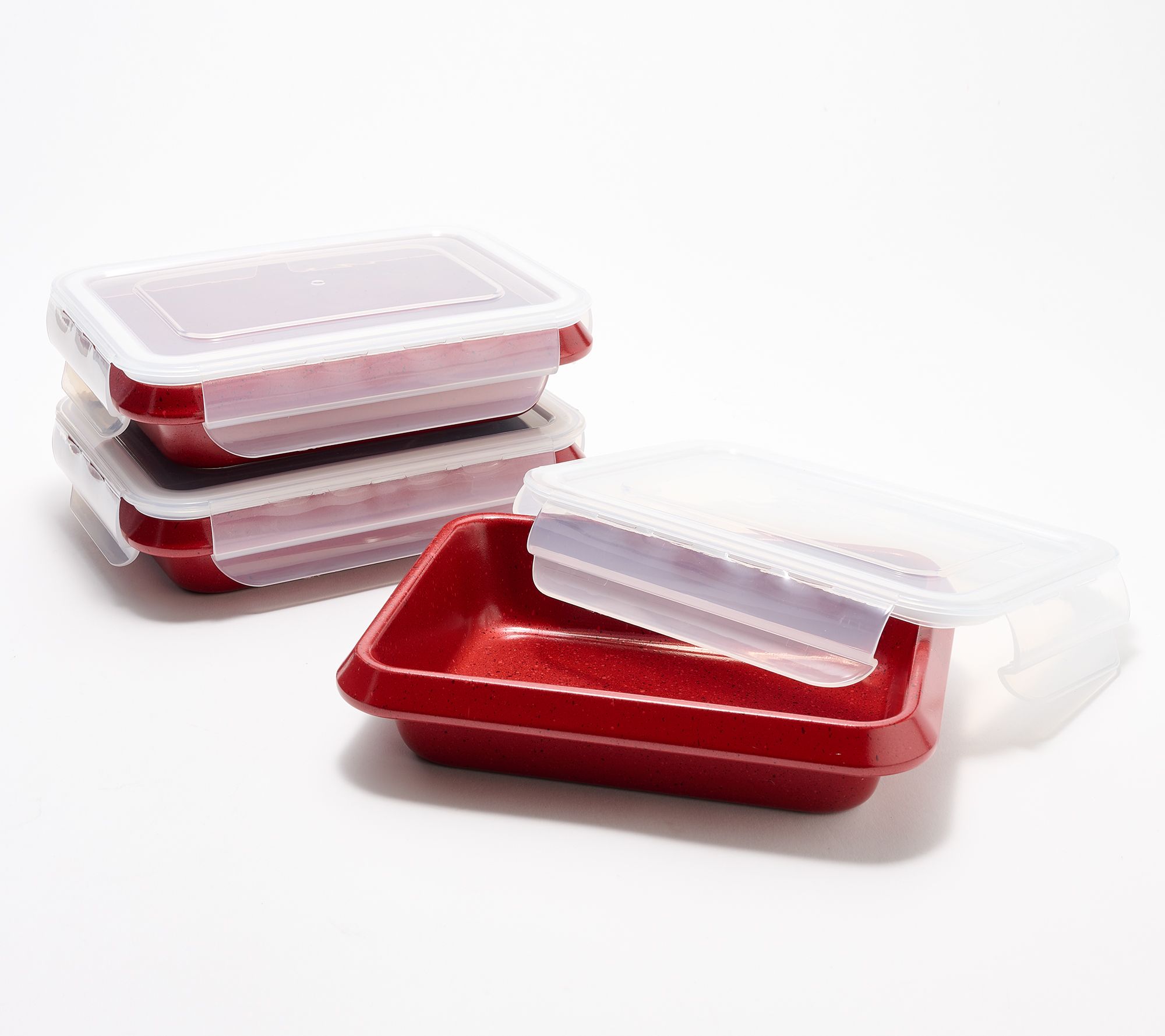 Good Housekeeping S/3 Nonstick Bake & Store Pans w/ Lids