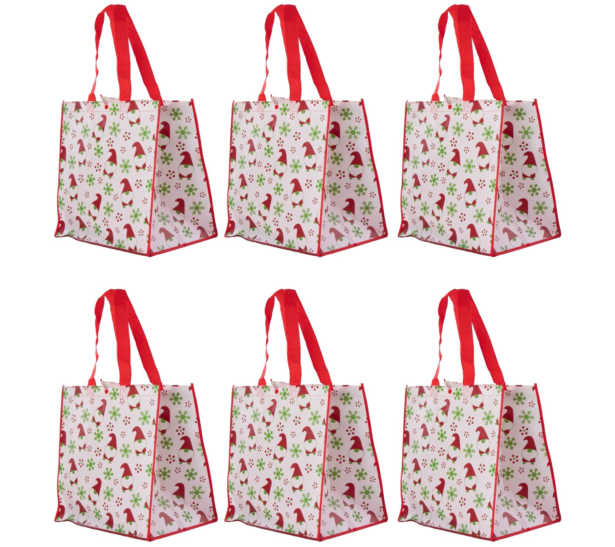 As Is Temp-tations Set of (6) Collapsible Grocery Bags