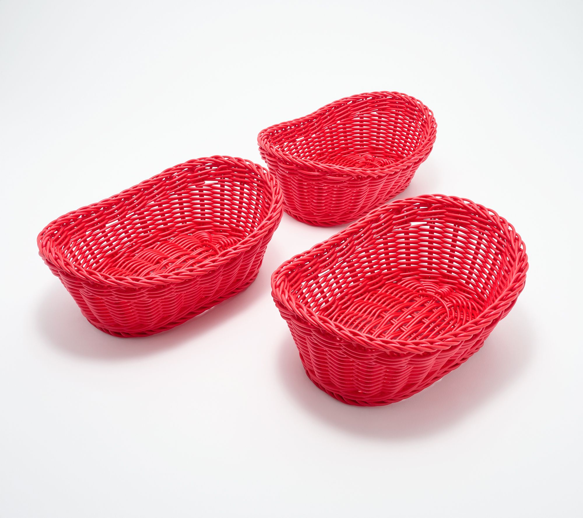 LocknLock Set of 3 Dishwasher Safe Oval Baskets