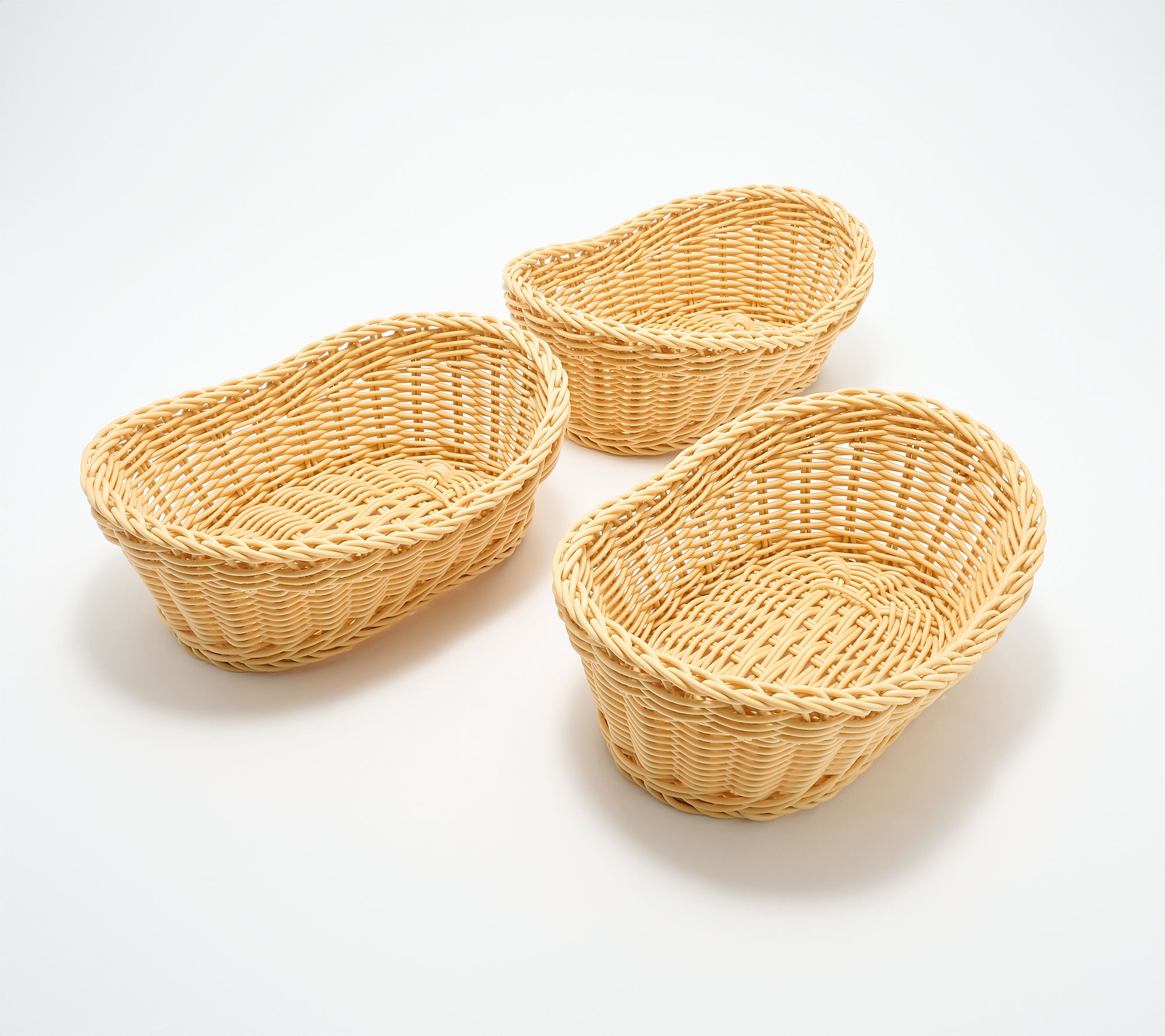 LocknLock Set of 3 Dishwasher Safe Oval Baskets