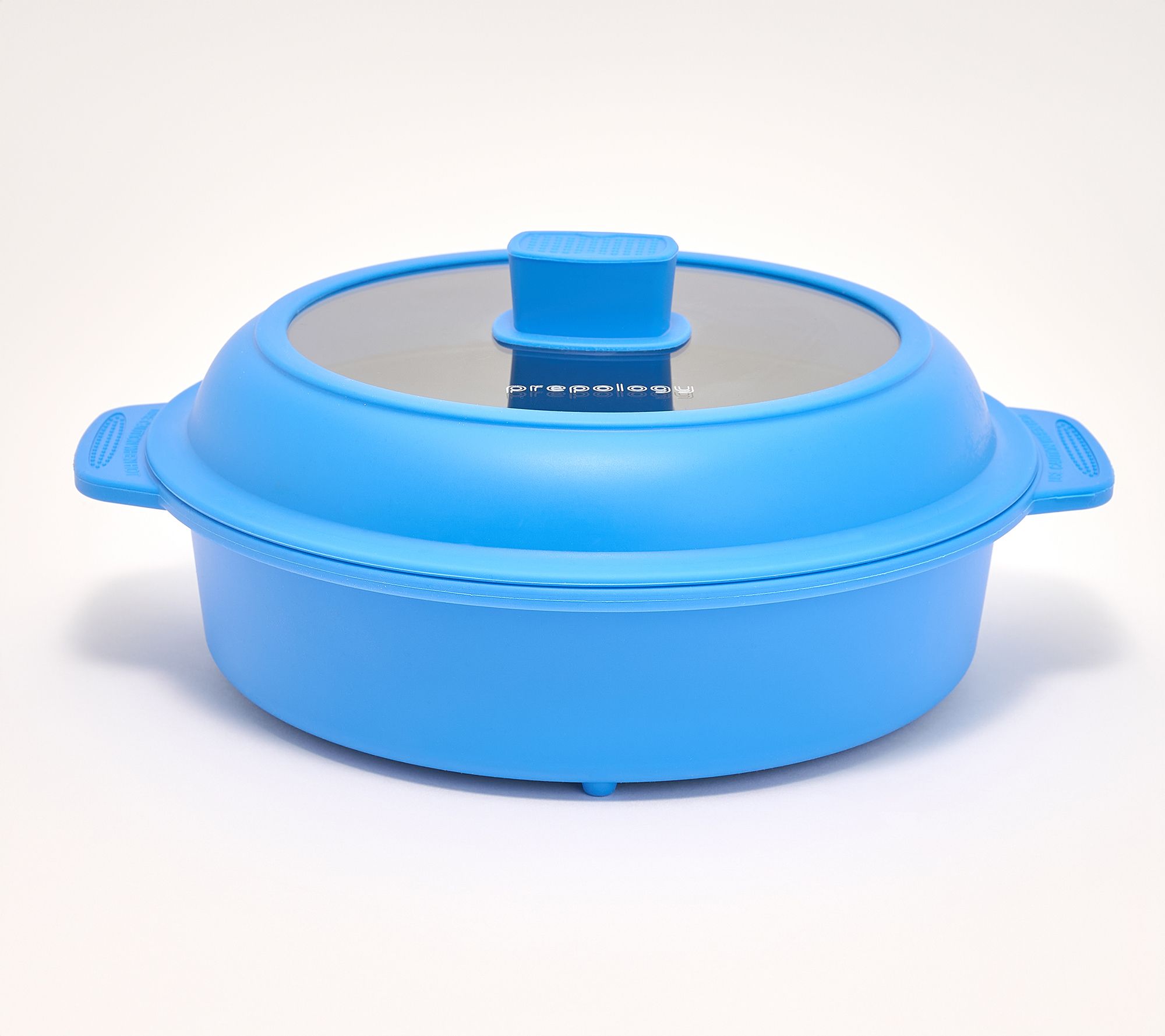 Prepology 9" Microwave Grill Pan w/ Silicone & Glass Lid